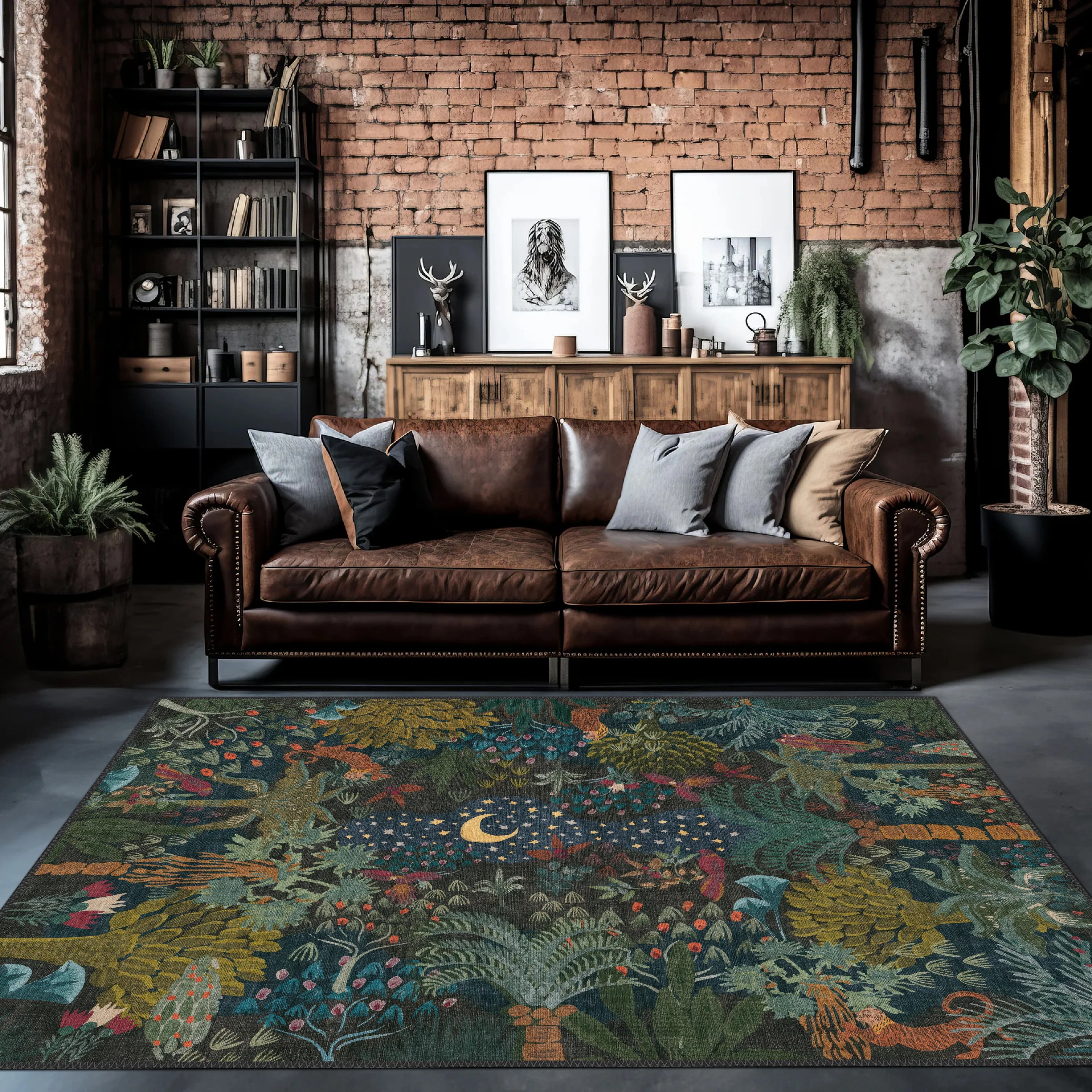 Whimsical Night Sky Rug - Aladdinrugs