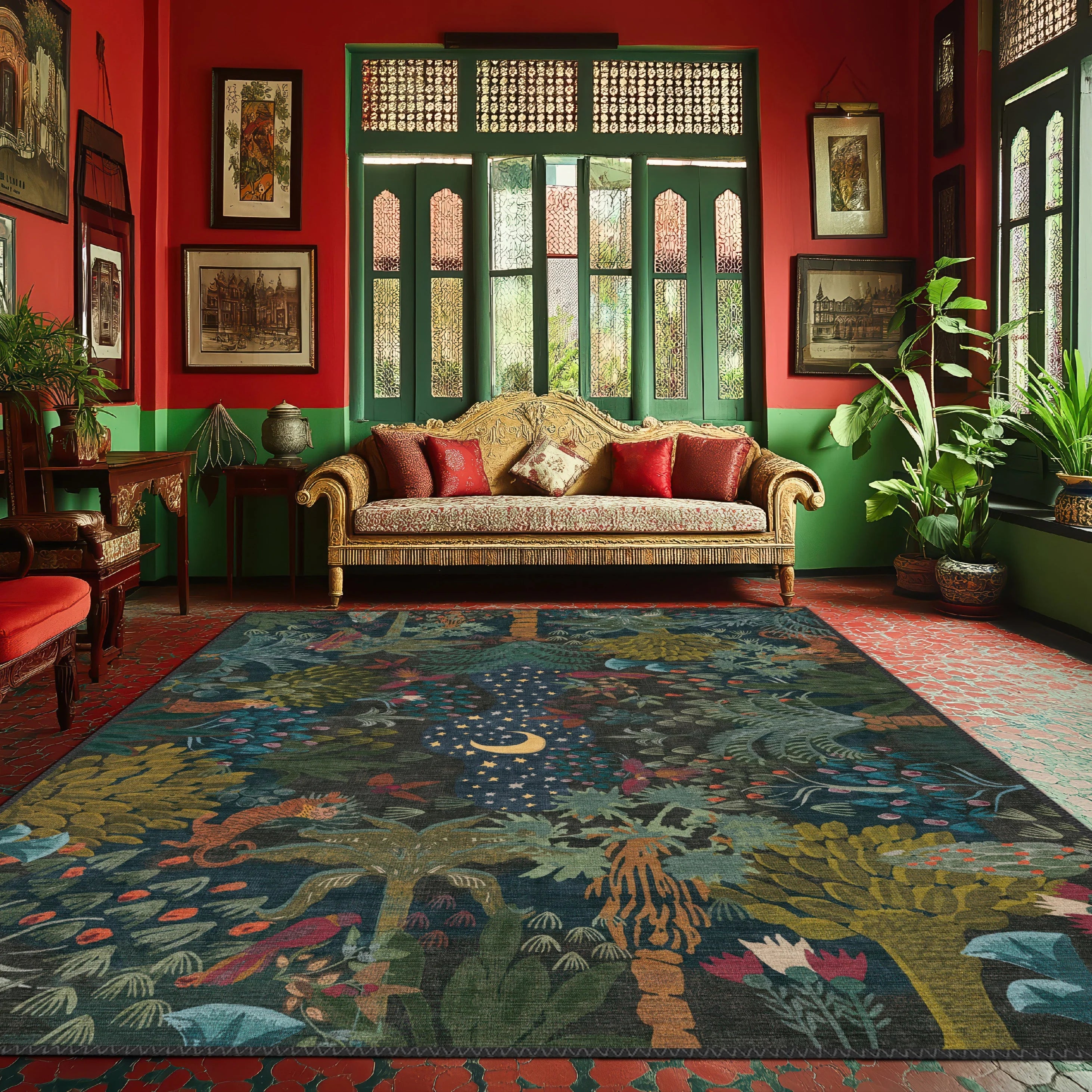 Whimsical Night Sky Rug - Aladdinrugs