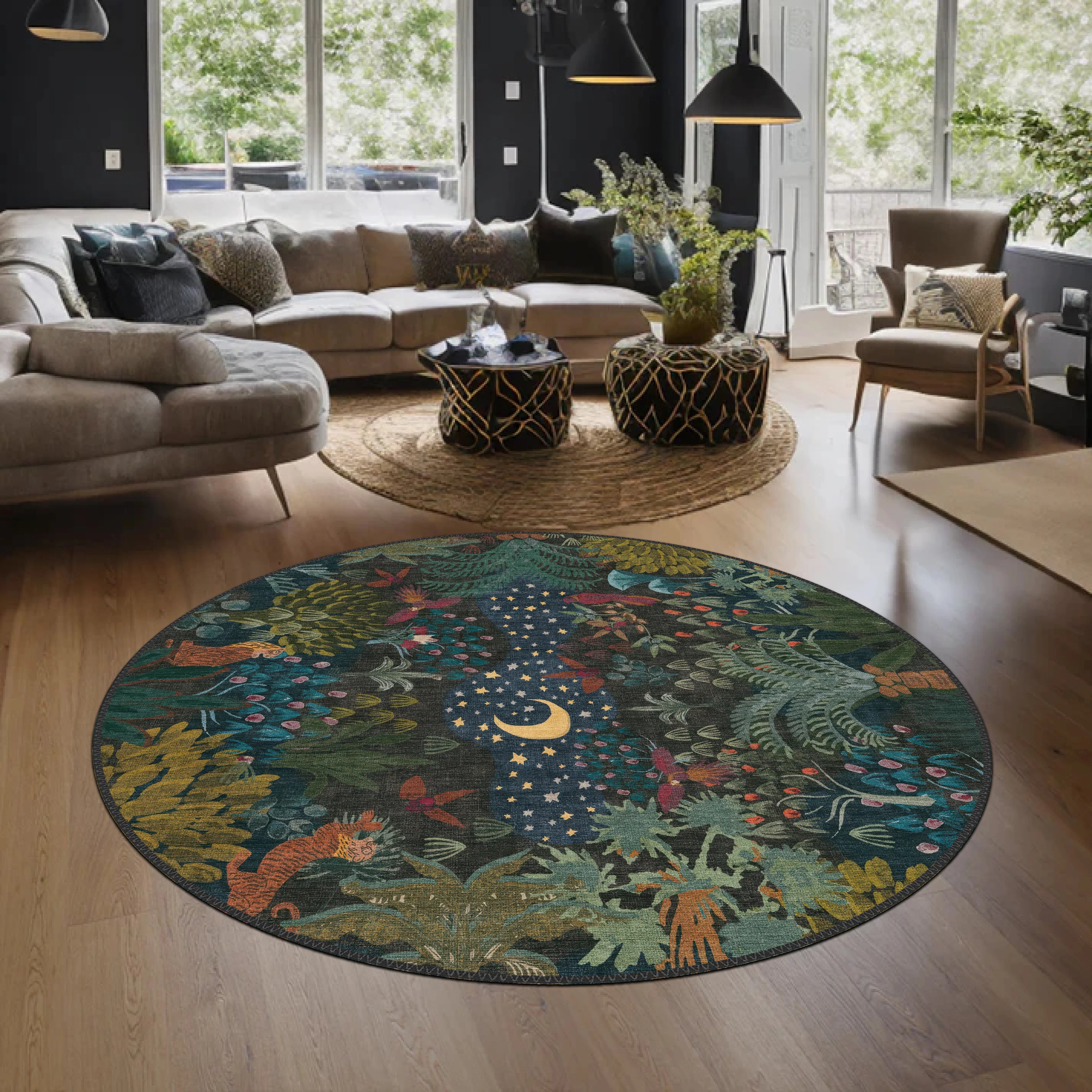 Whimsical Night Sky Rug - Aladdinrugs