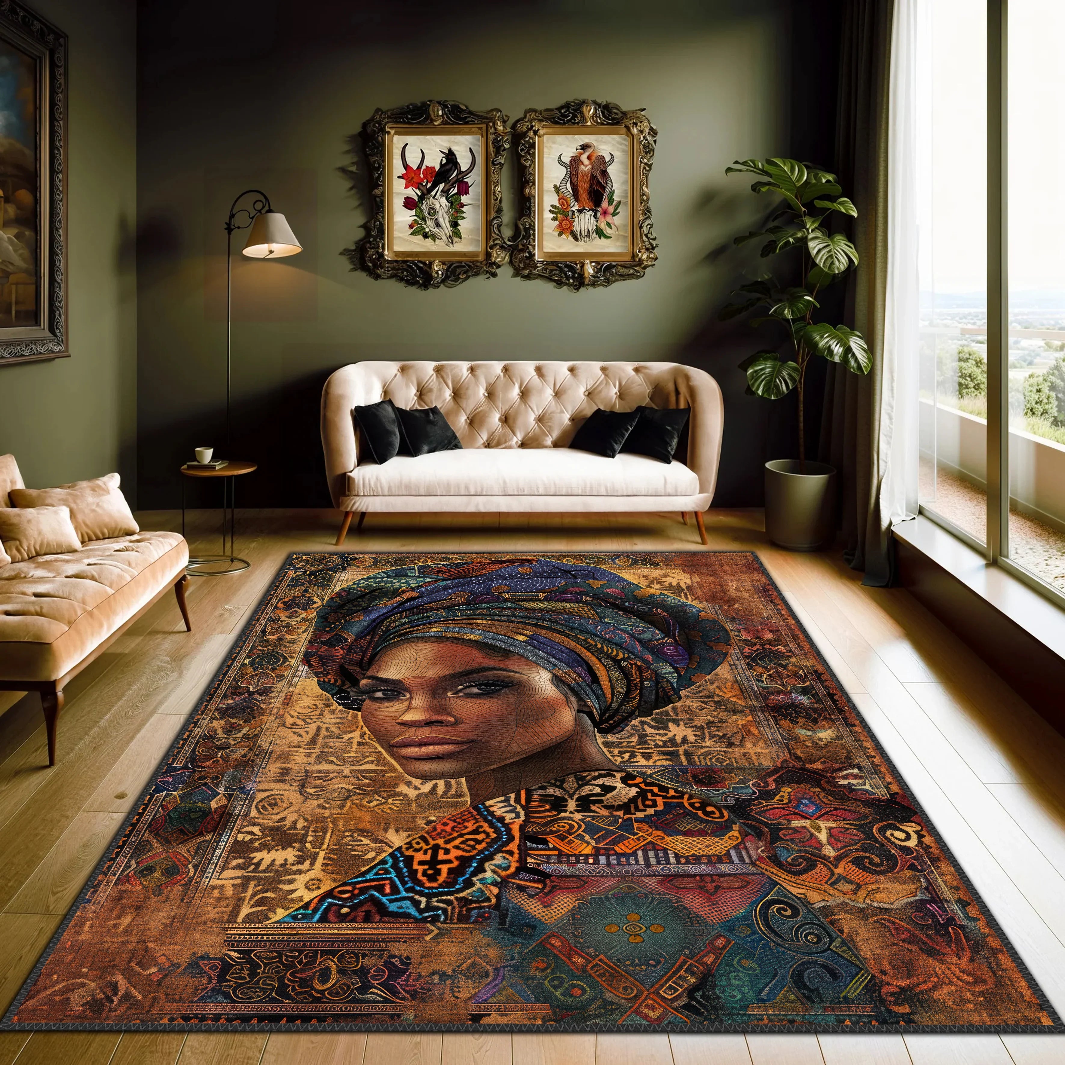 Cultural Portrait Rug - Aladdinrugs