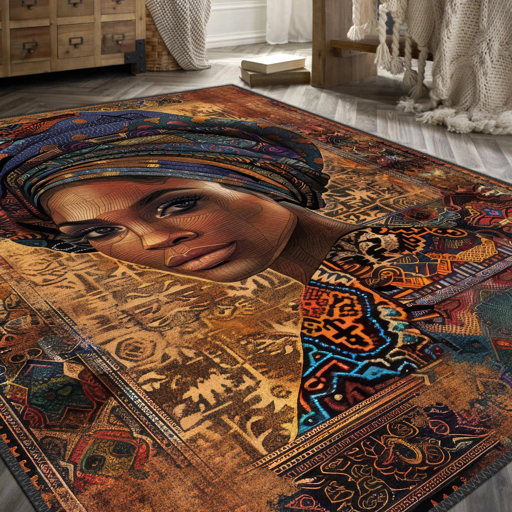 Cultural Portrait Rug - Aladdinrugs