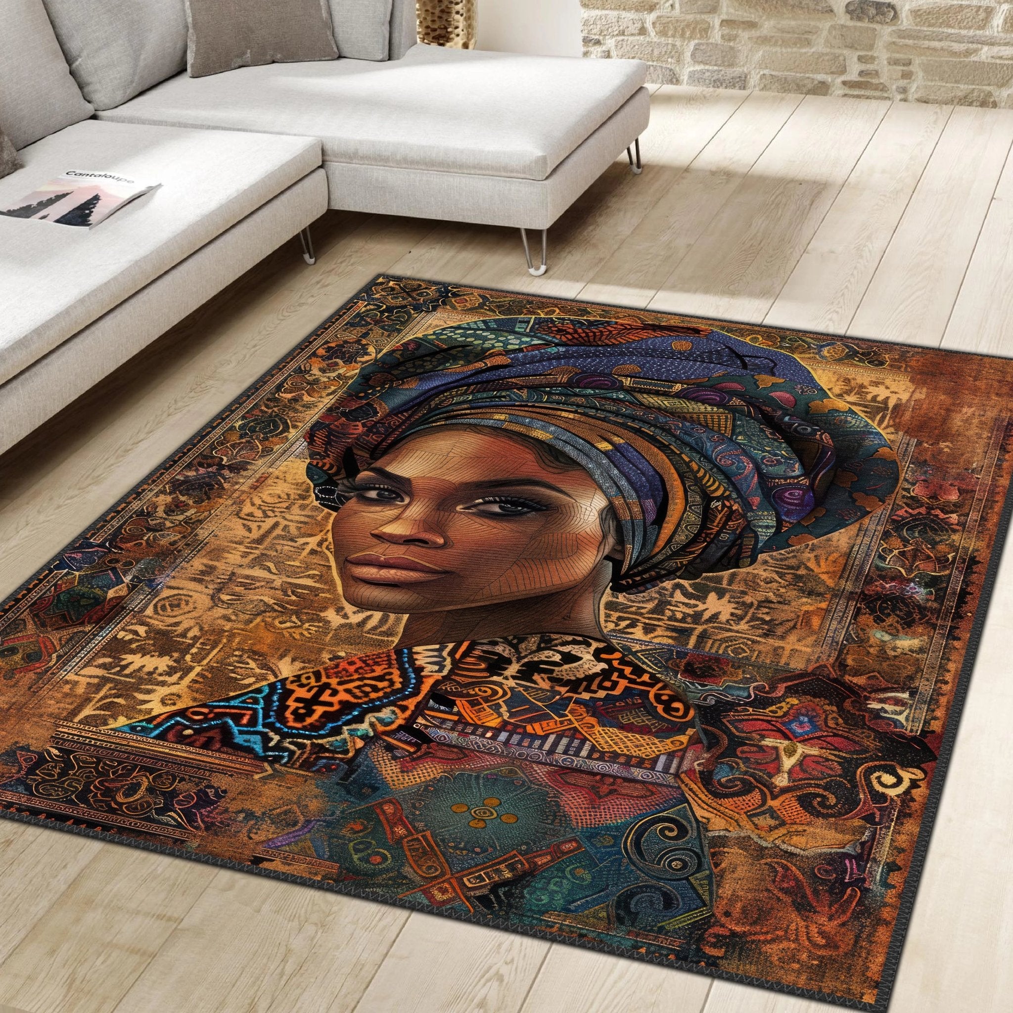 Cultural Portrait Rug - Aladdinrugs