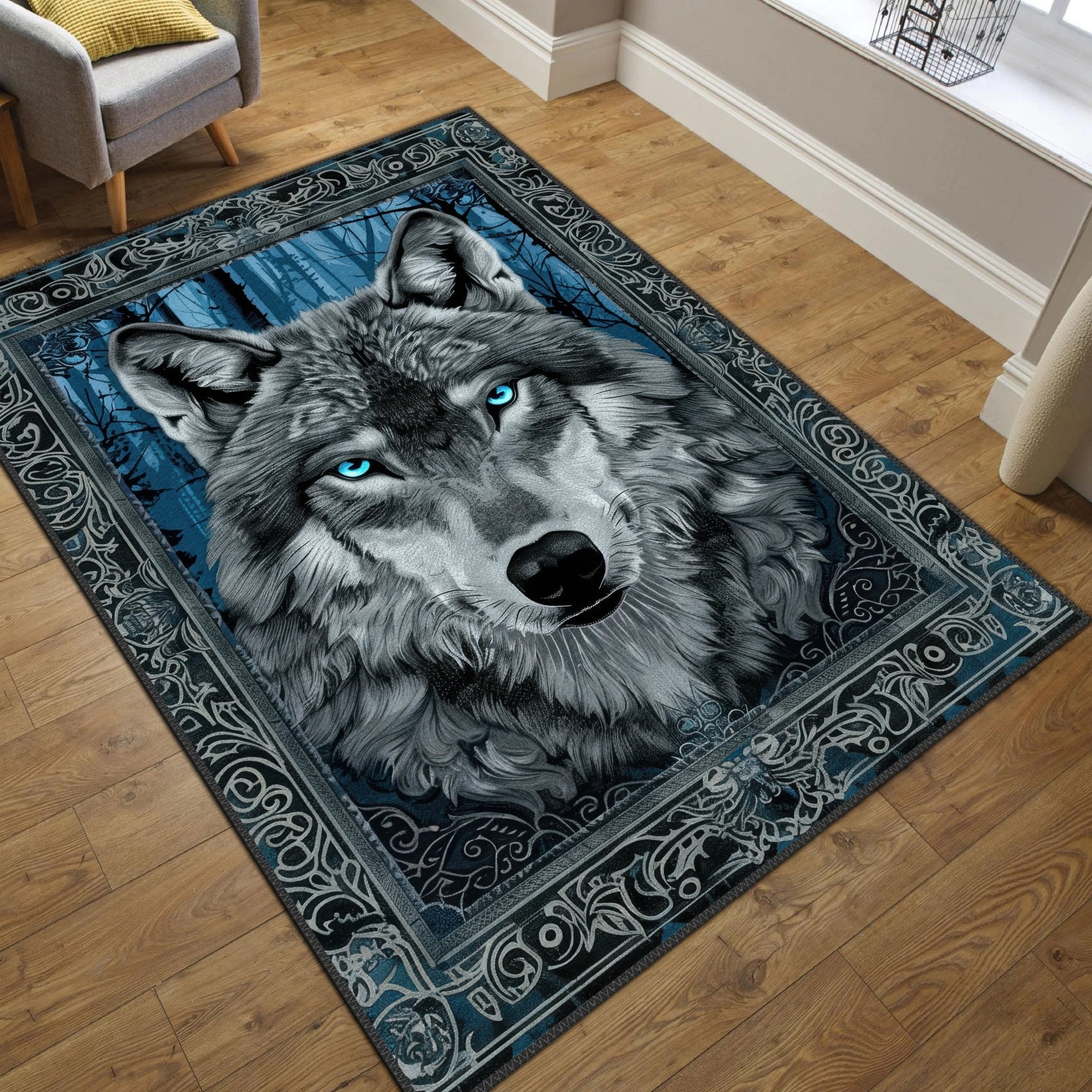 Wolf Guardian Carpet - Aladdinrugs