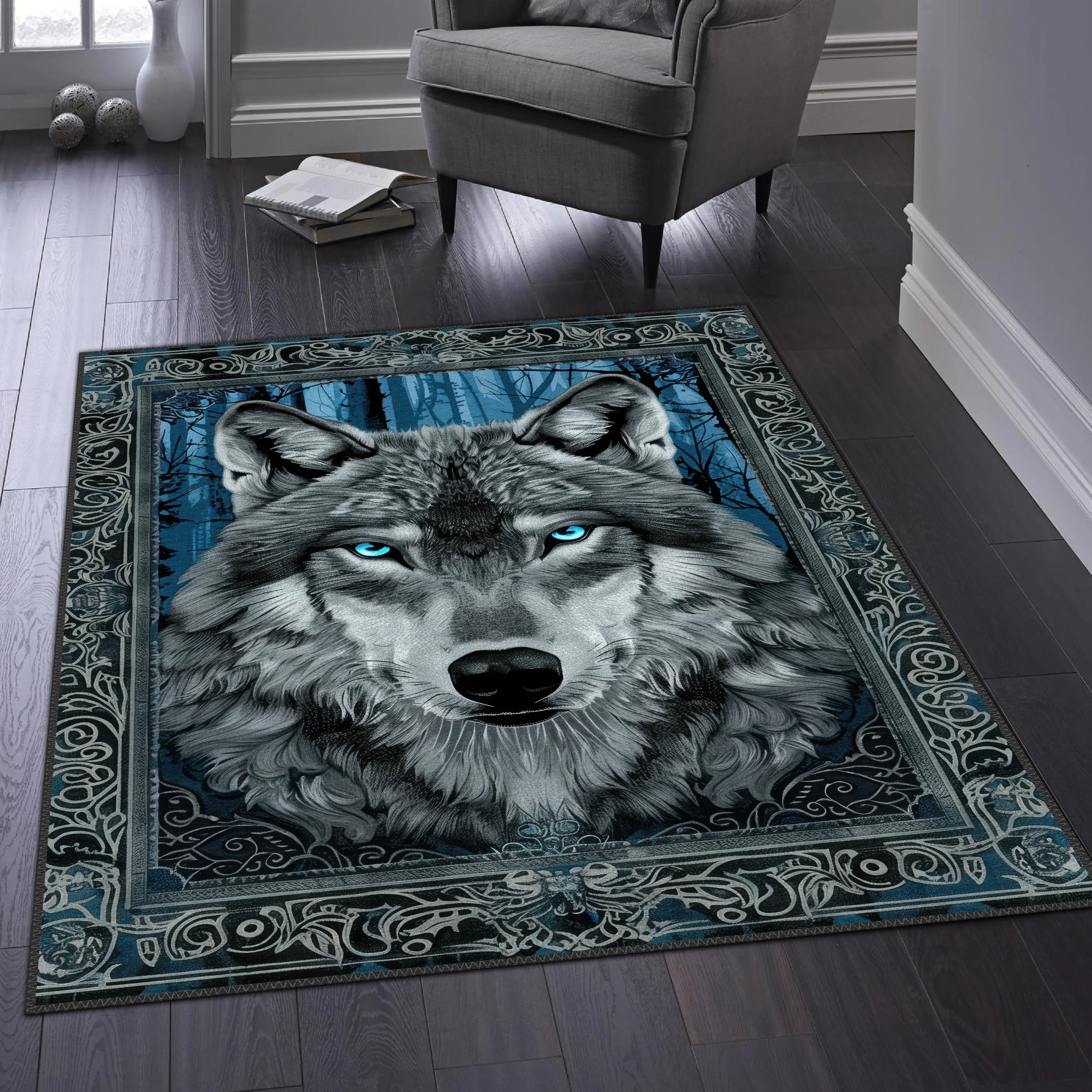 Wolf Guardian Carpet - Aladdinrugs