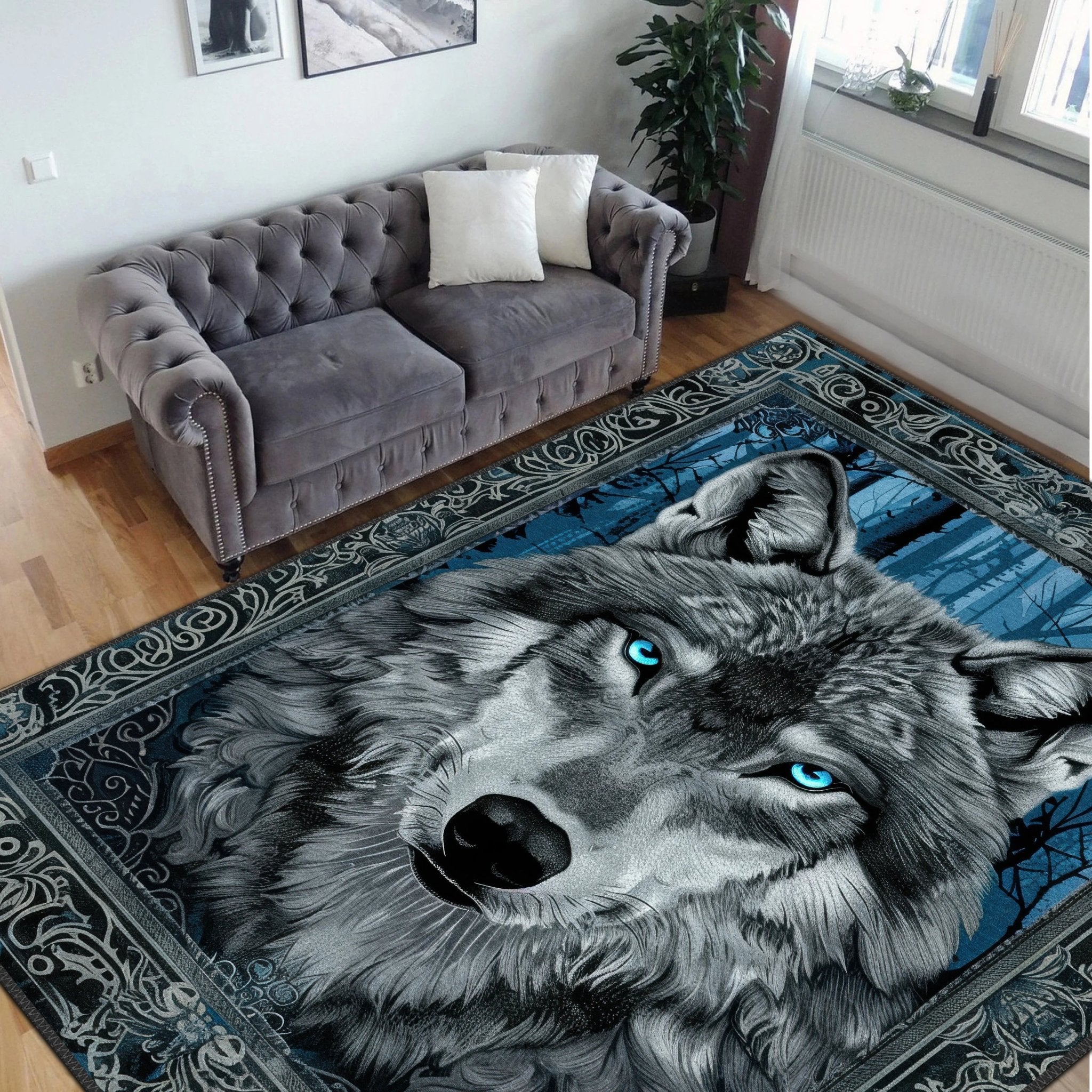 Wolf Guardian Carpet - Aladdinrugs