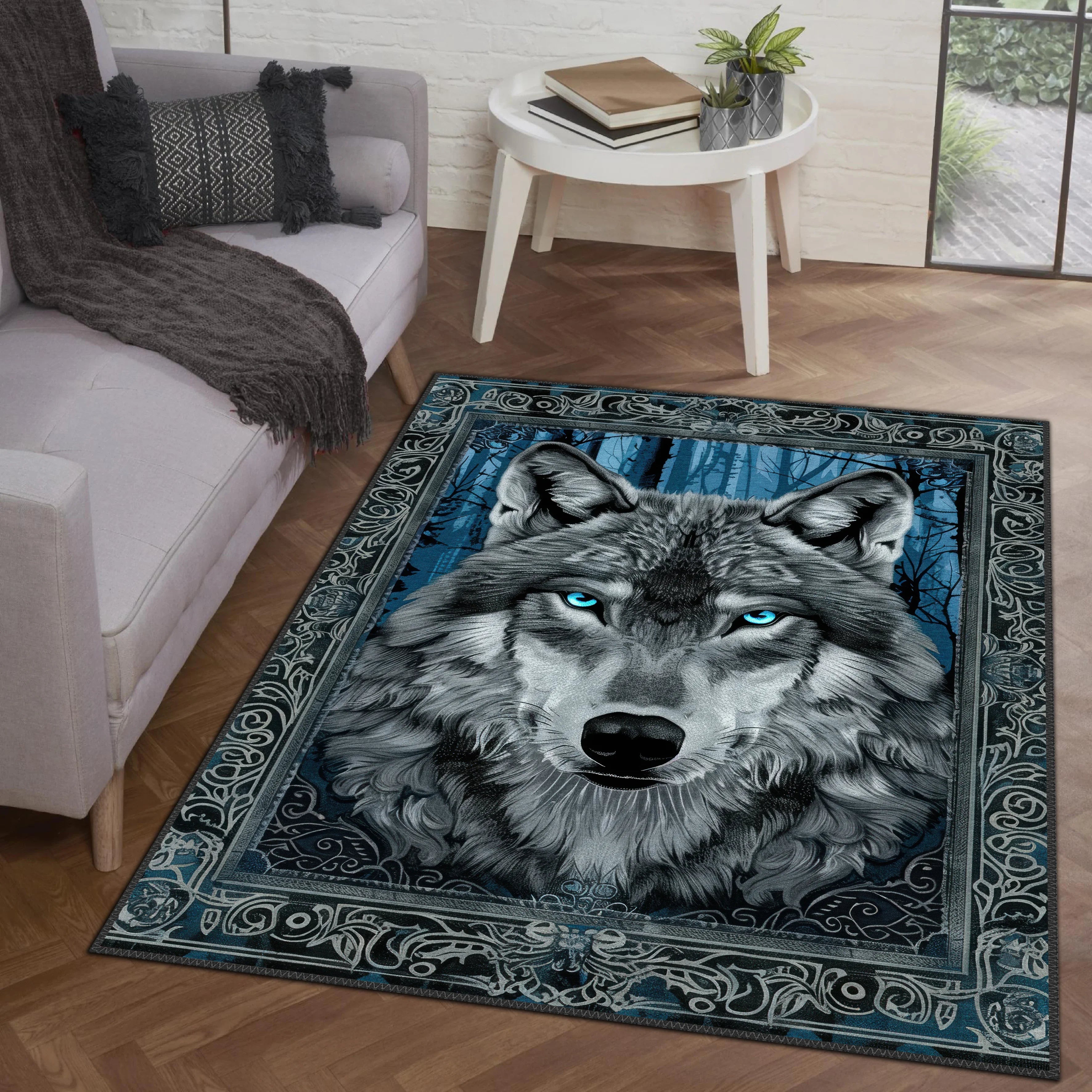 Wolf Guardian Carpet - Aladdinrugs