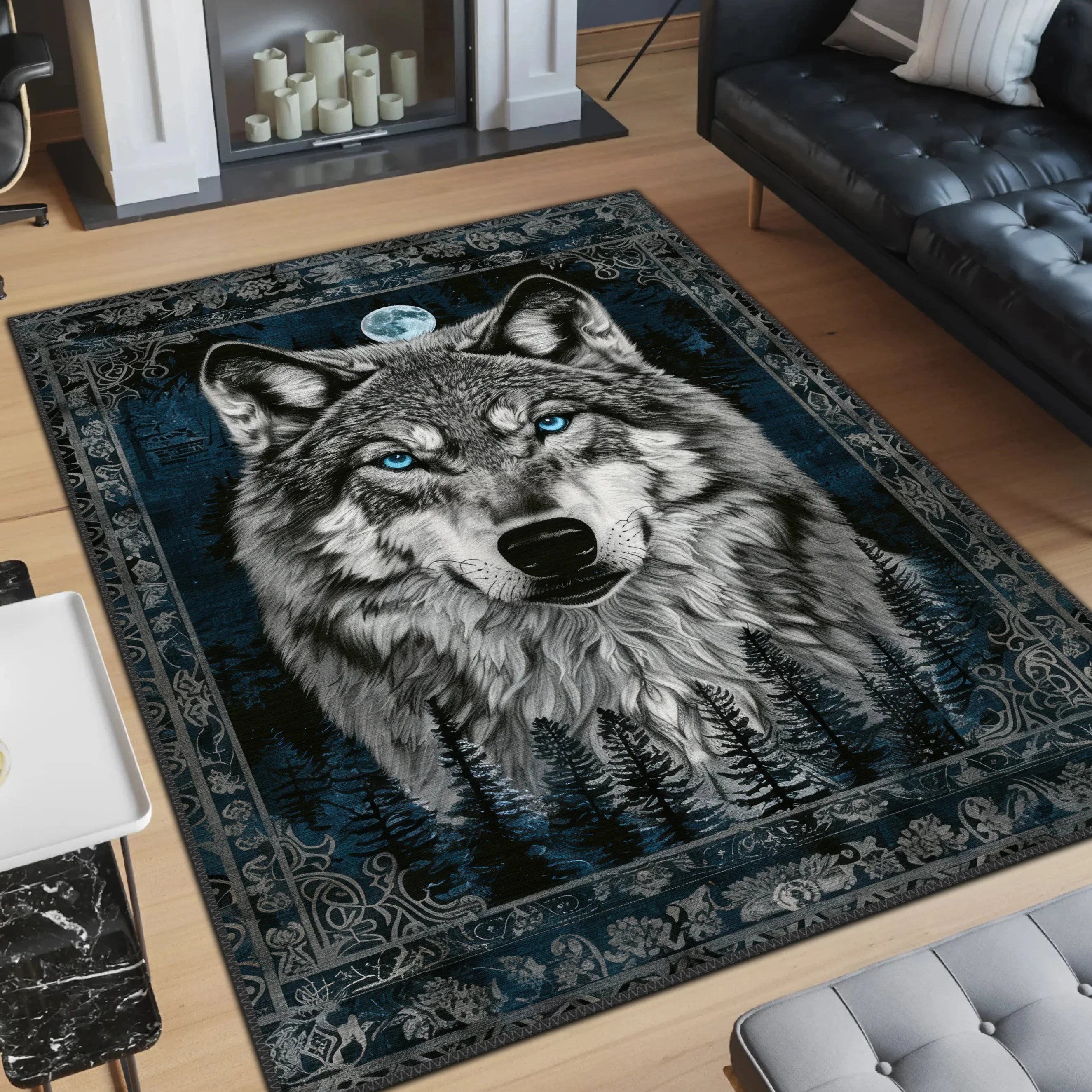 Wolf's Gaze Carpet - Aladdinrugs