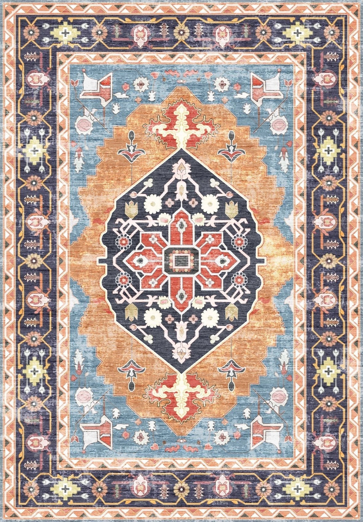 Bold Medallion Rug - Aladdinrugs