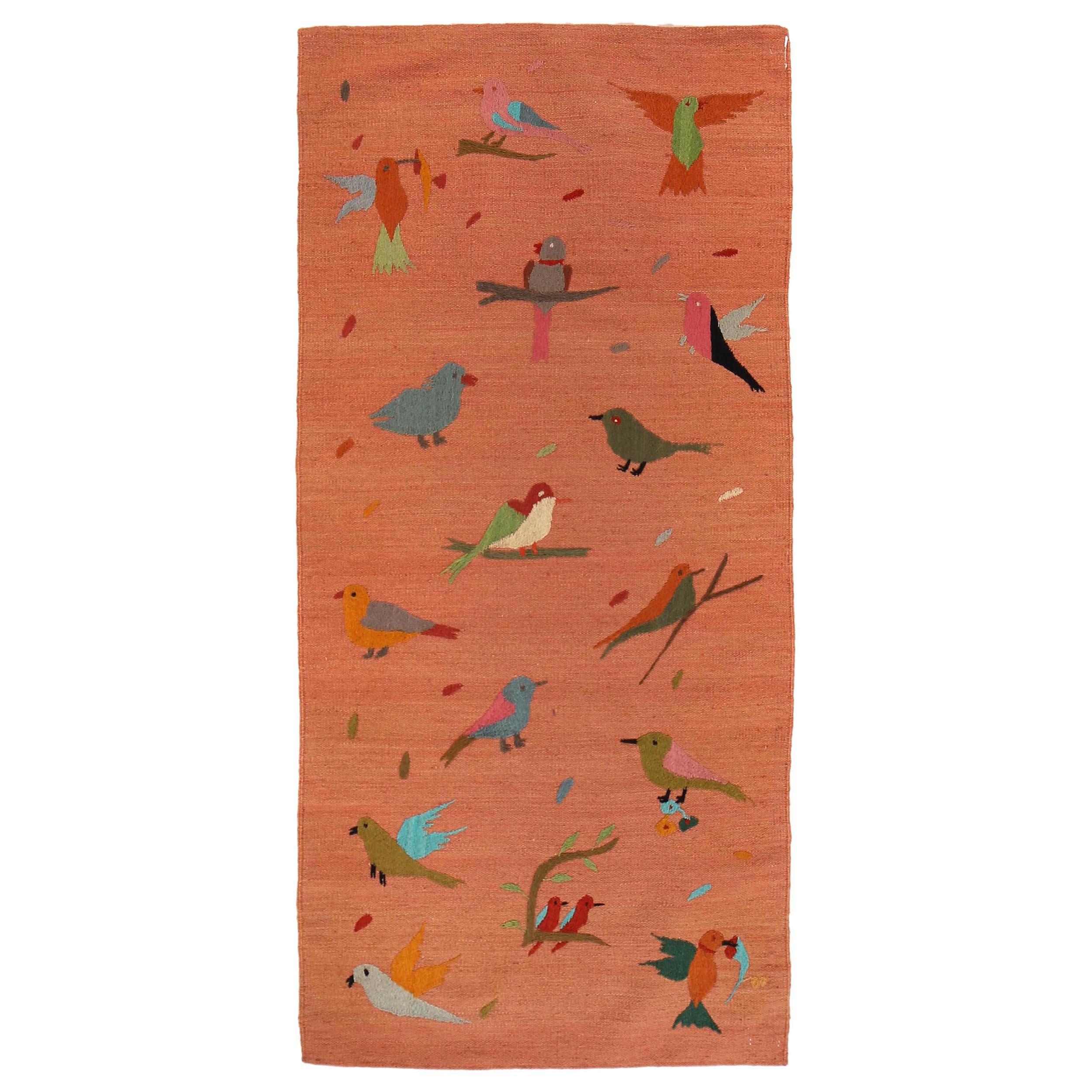 Embroidery Kilim Rug – 83 x 180 cm – Carpet ID P35163