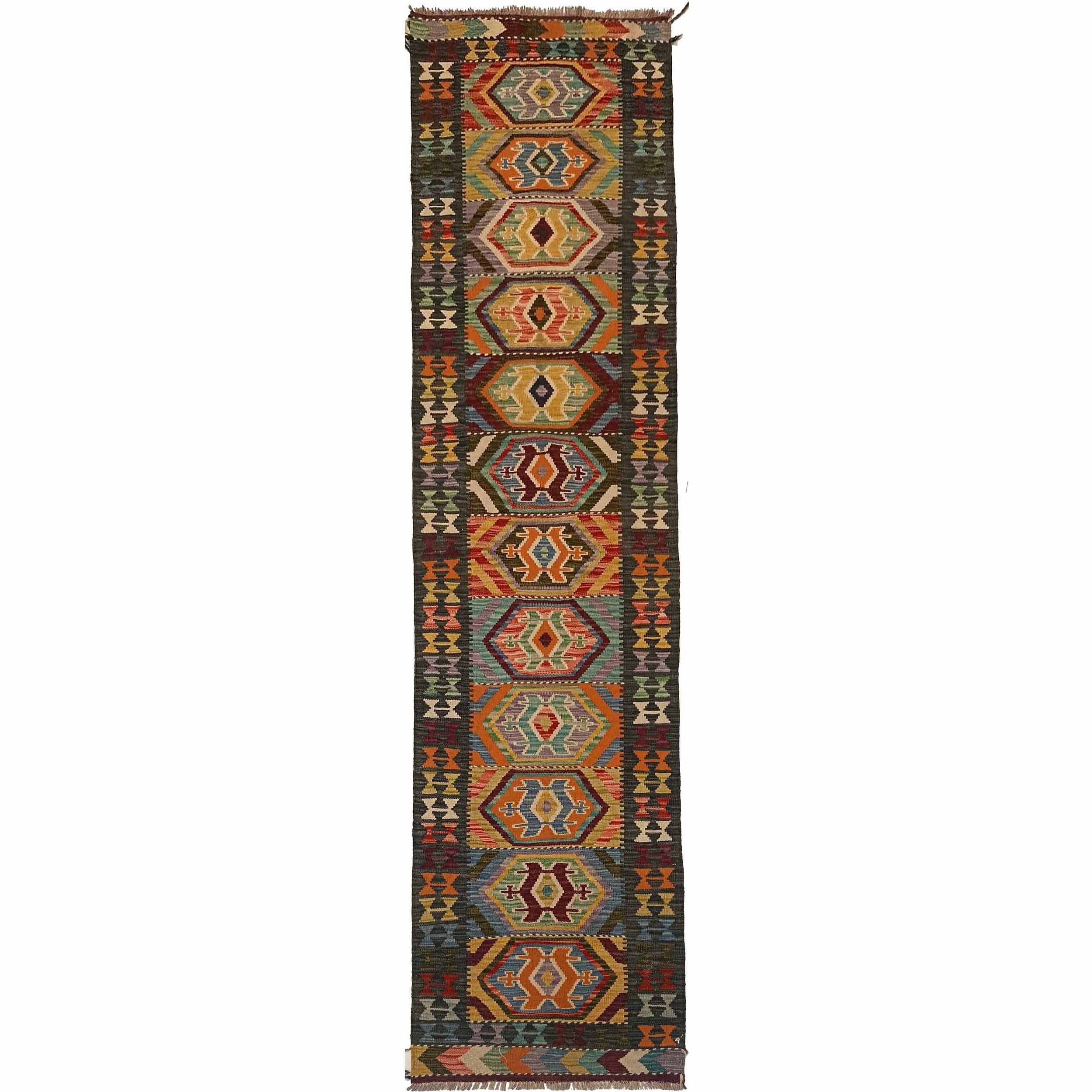 Vegetable Kelim Runner 2' 6" x 10' 0" (ft) - No. P35228