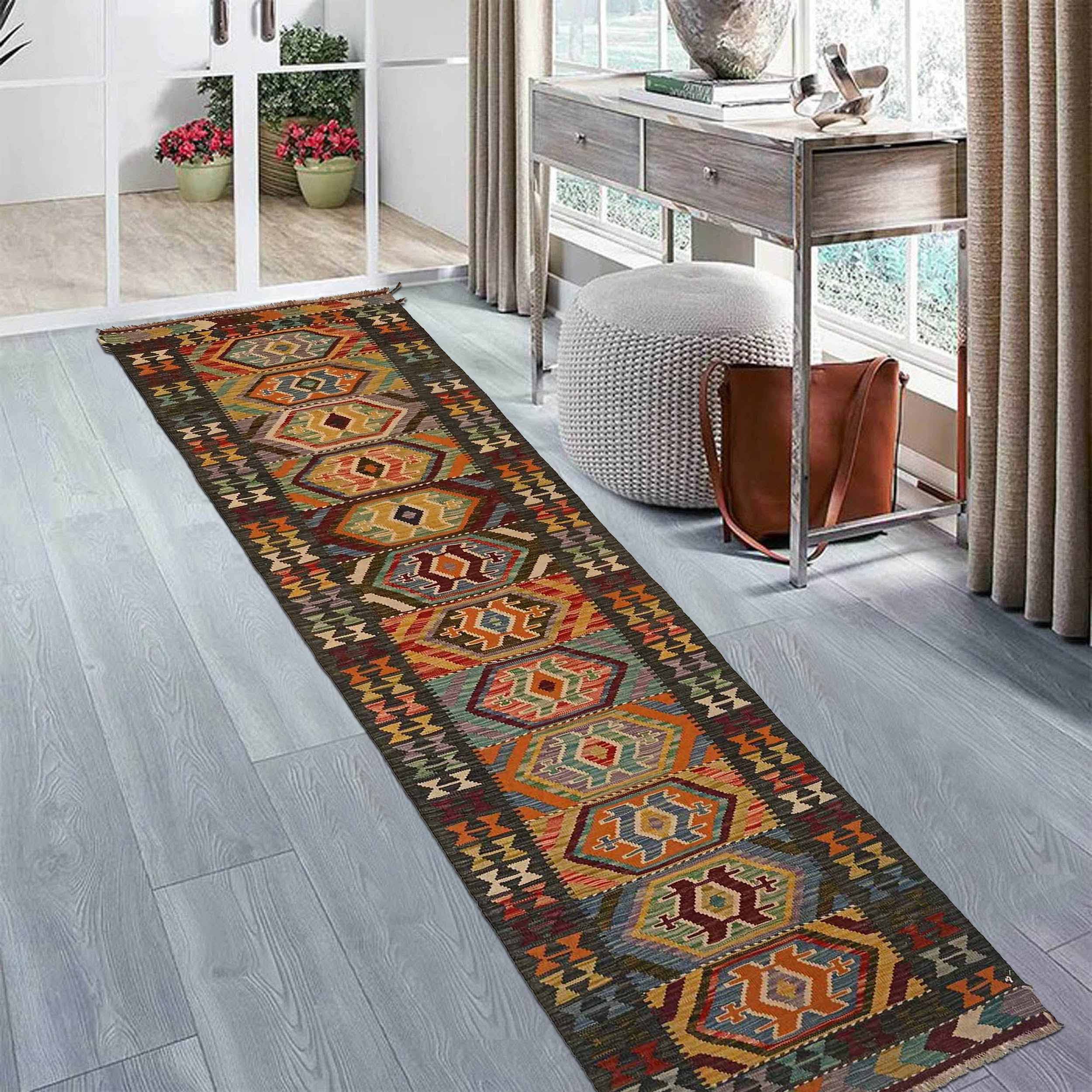 Vegetable Kelim Runner 2' 6" x 10' 0" (ft) - No. P35228