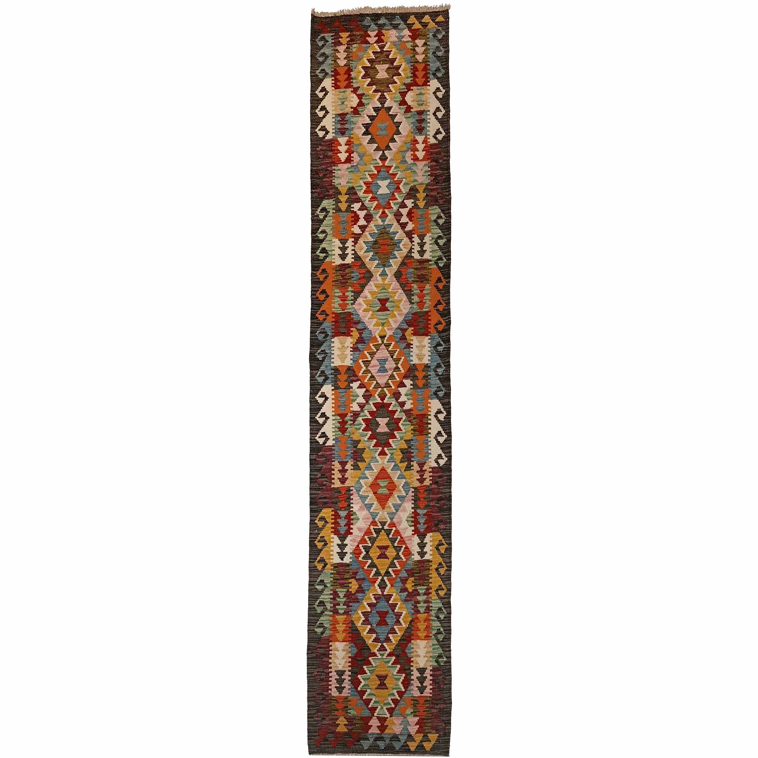 Vegetable Kilim Runner 1' 10" x 9' 5" (ft) - No. P35360