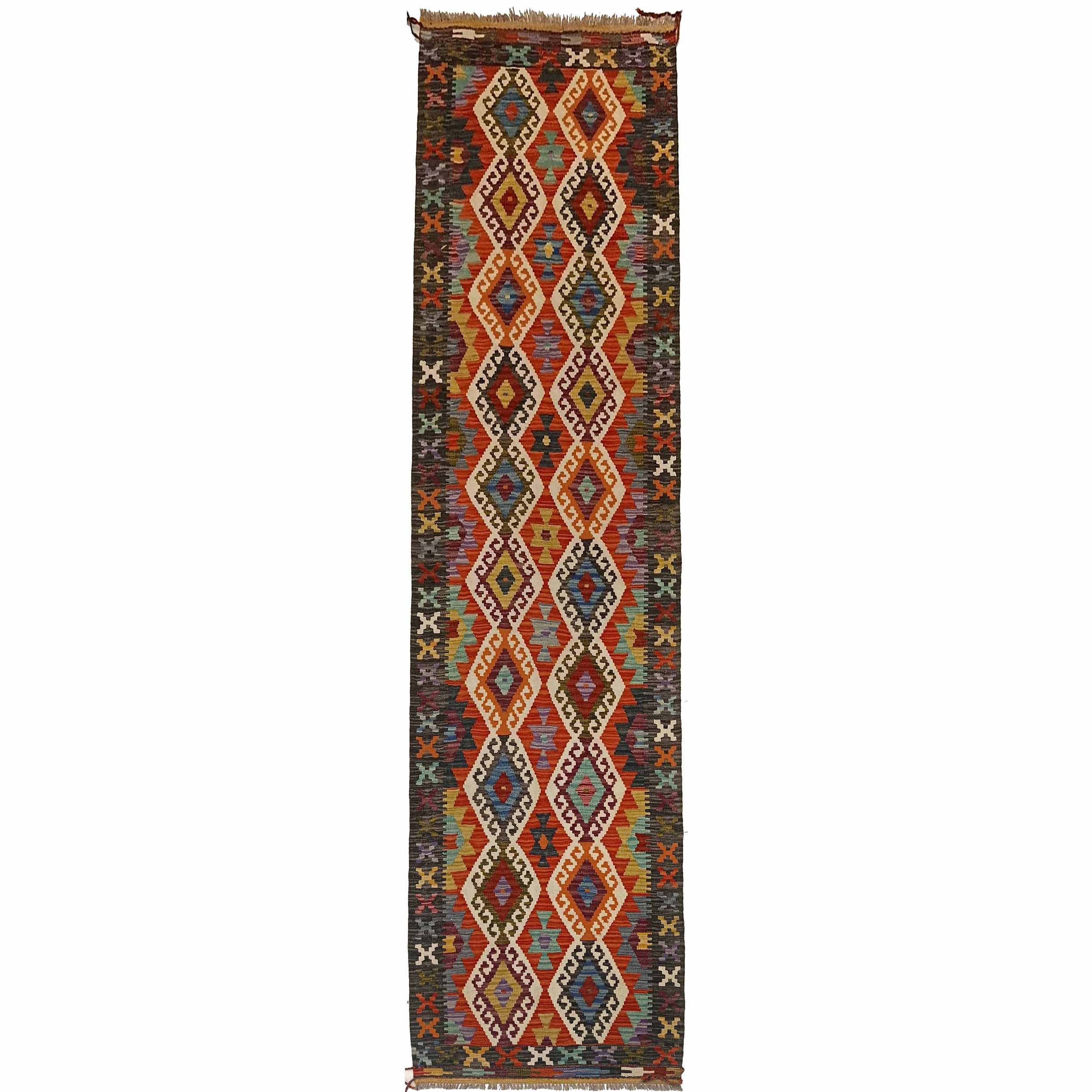 Vegetable Kelim Runner 2' 8" x 10' 1" (ft) - No. P35381