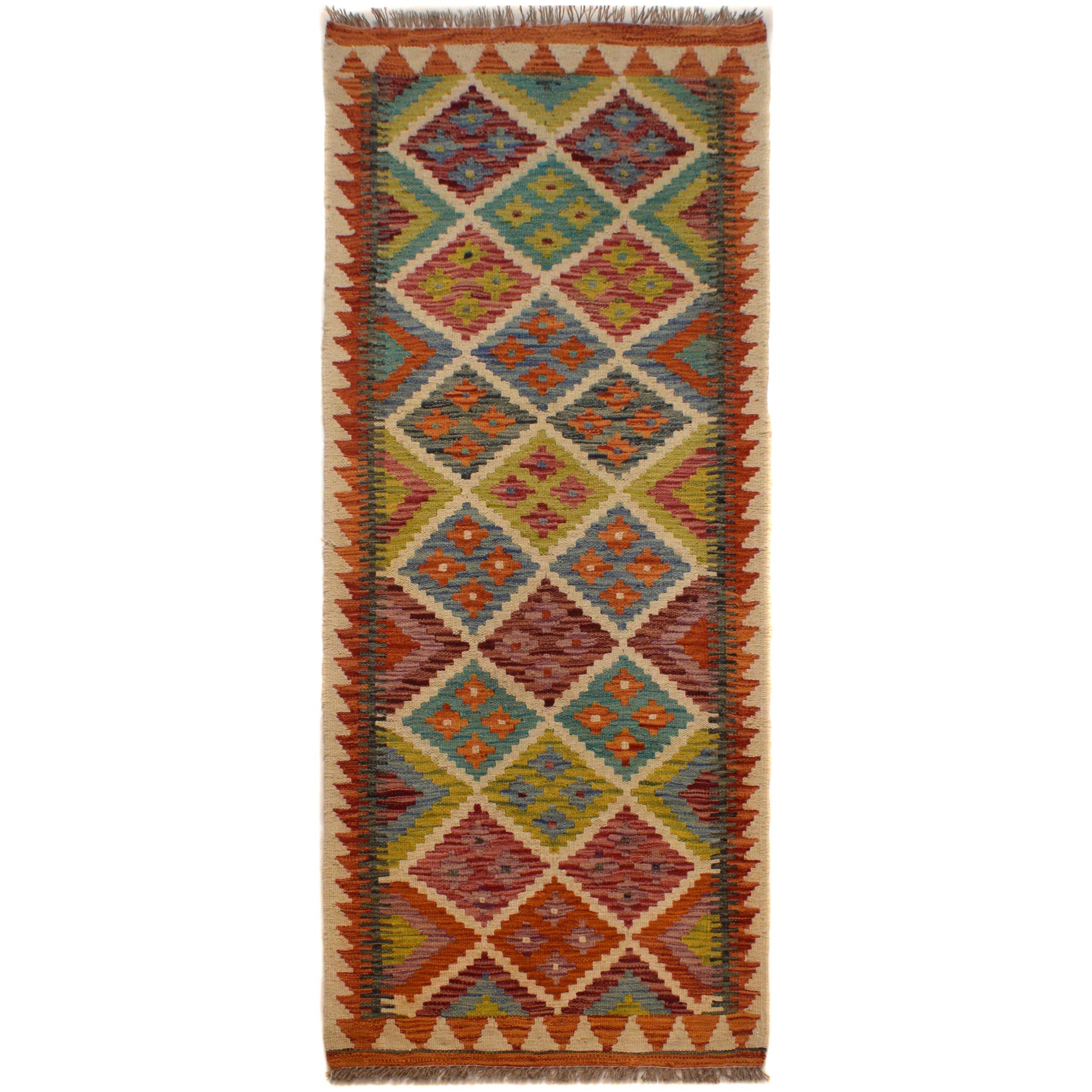 Vegetable Kilim Runner 76 x 201 cm – Carpet ID: P35501