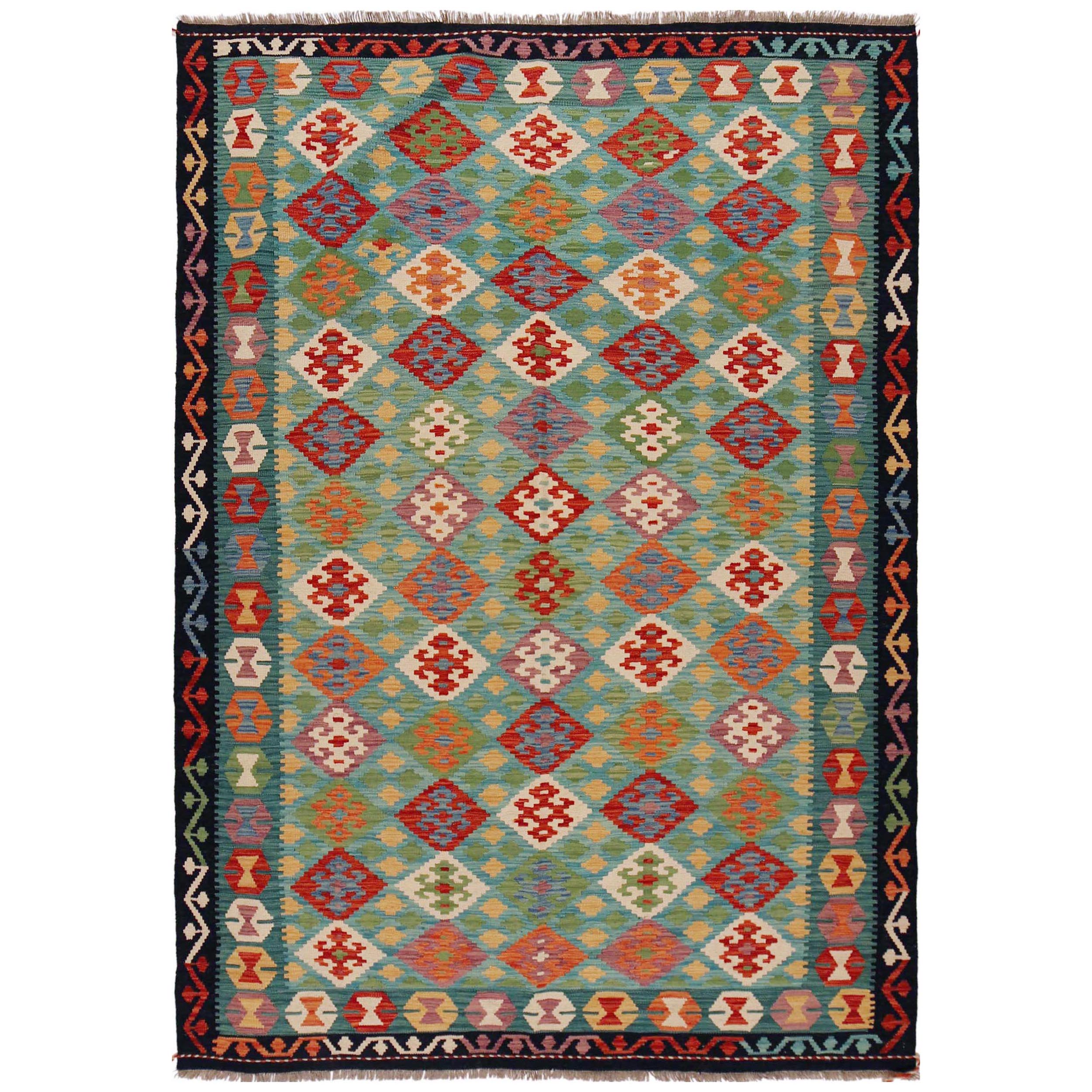 Handmade Wool Area Rug 177 x 255 cm (ID 36077)
