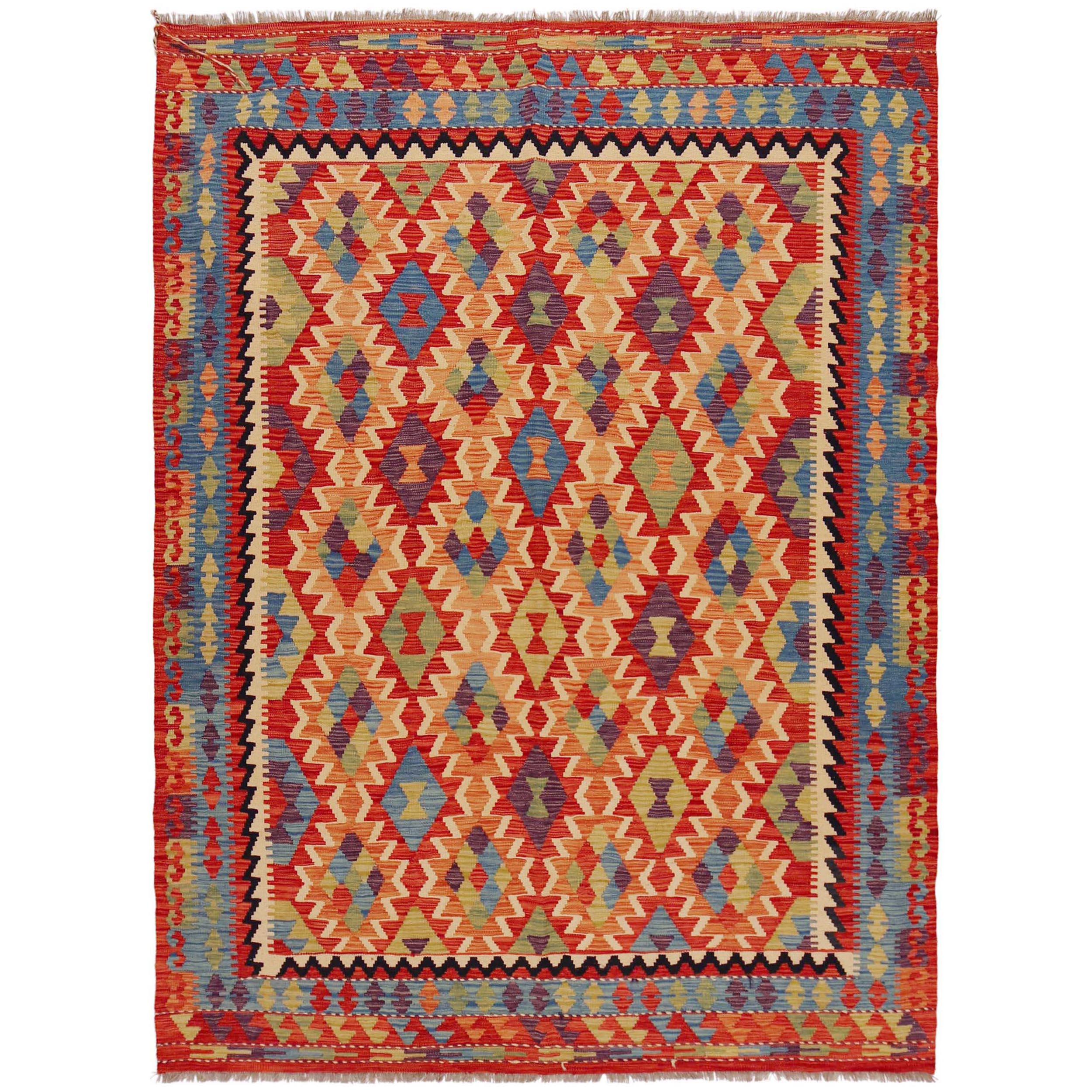 Handmade Wool Kilim Rug 184 x 251 cm (ID P36078)