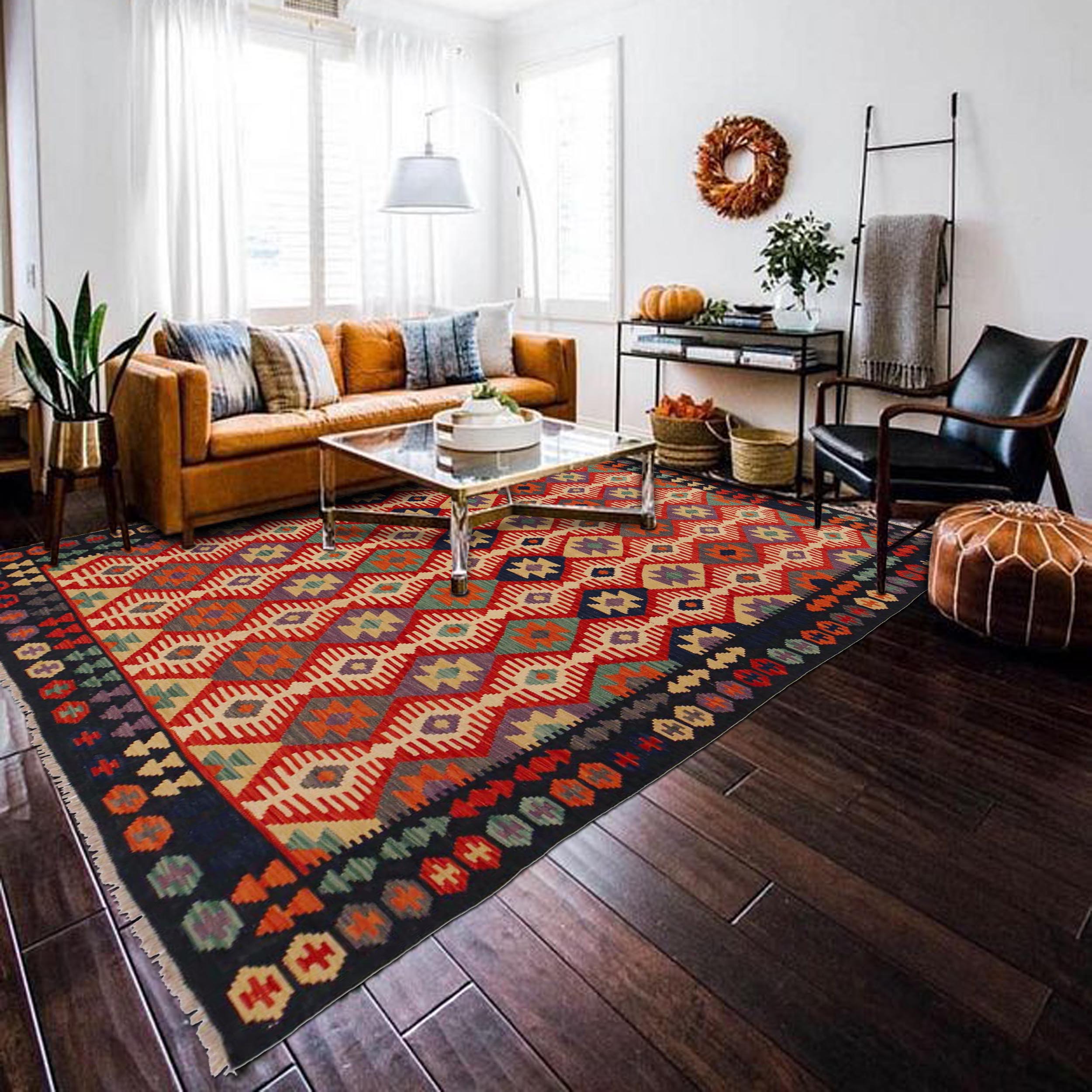 Handmade Wool Kilim Area Rug 175 x 240 cm (ID-P36080)
