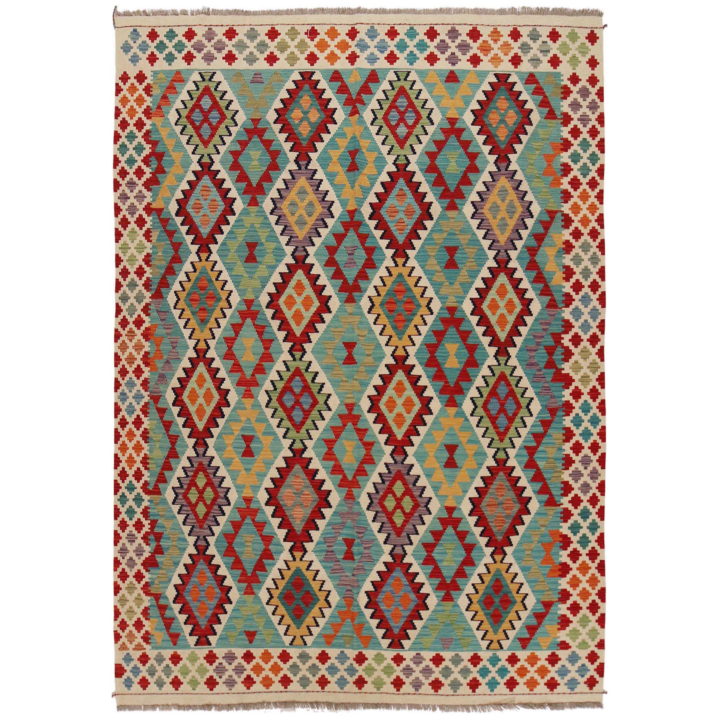 Handmade Wool Area Rug 174 x 250 cm (ID P36081)