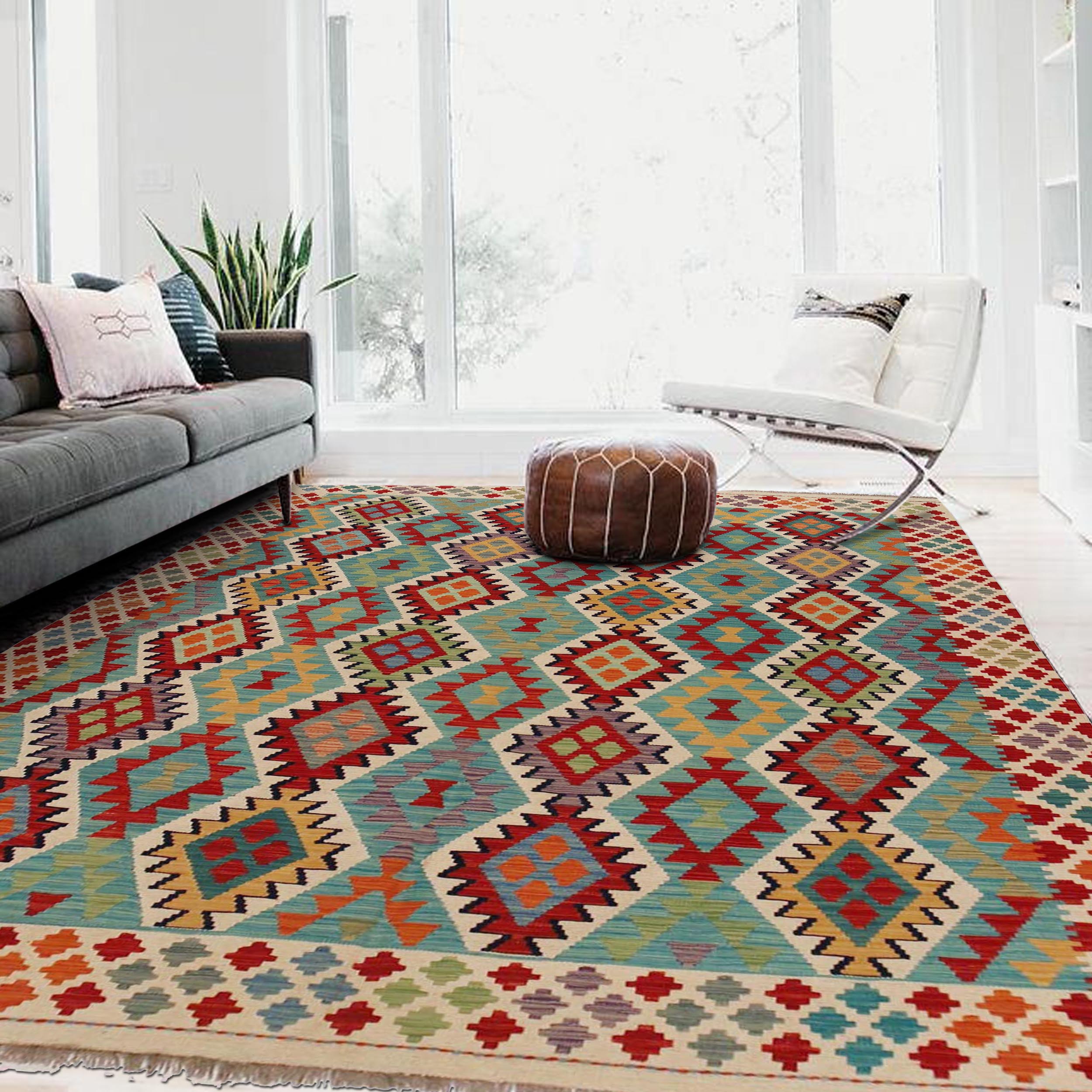 Handmade Wool Area Rug 174 x 250 cm (ID P36081)