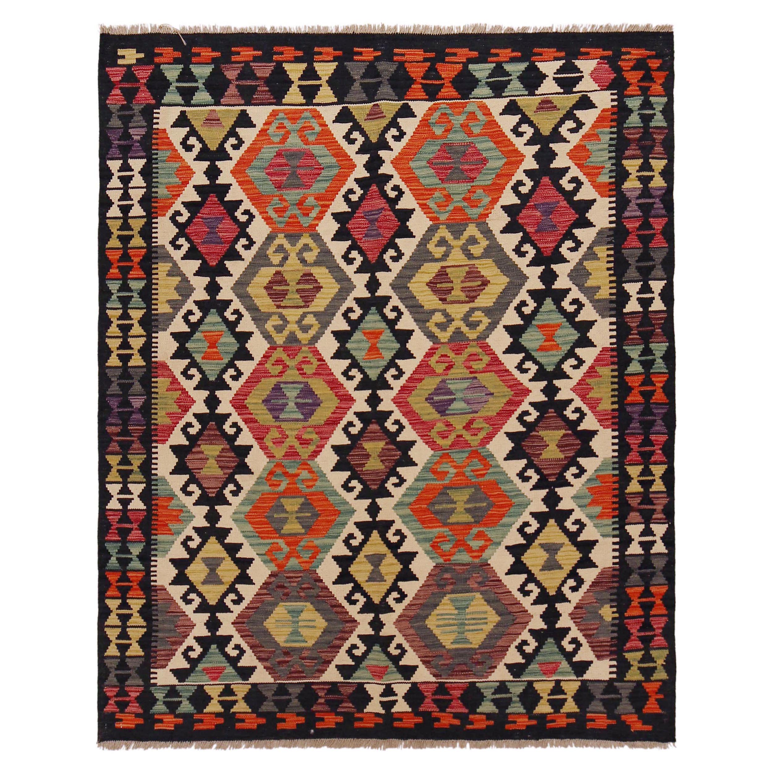 Handmade Premium Wool Area Rug 154 x 193 cm (ID P36103)