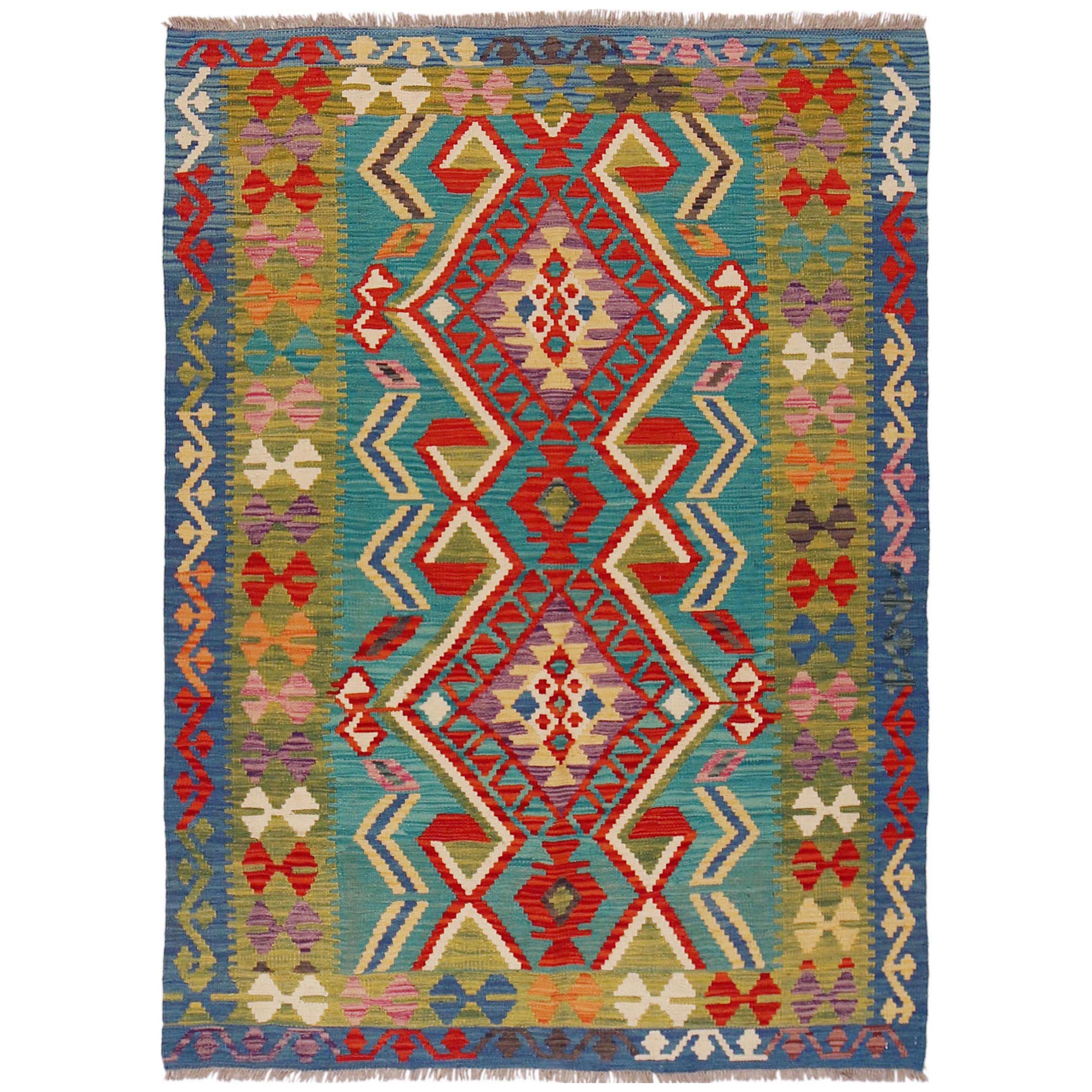 Handmade Wool Area Rug 48 x 67 in (ID P36119)