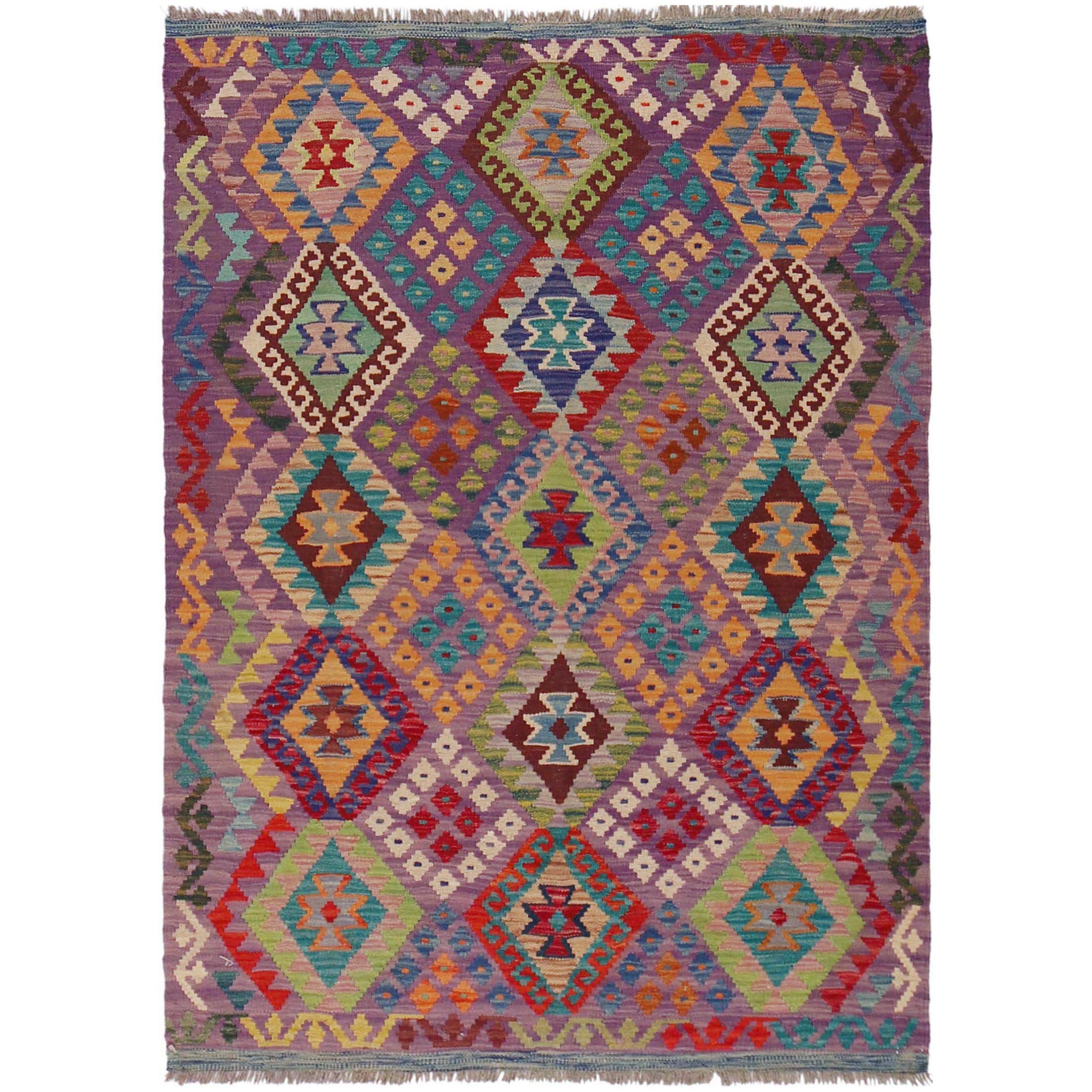 Handmade Wool Kilim Area Rug Premium Flatweave 49x70 (ID P36126)