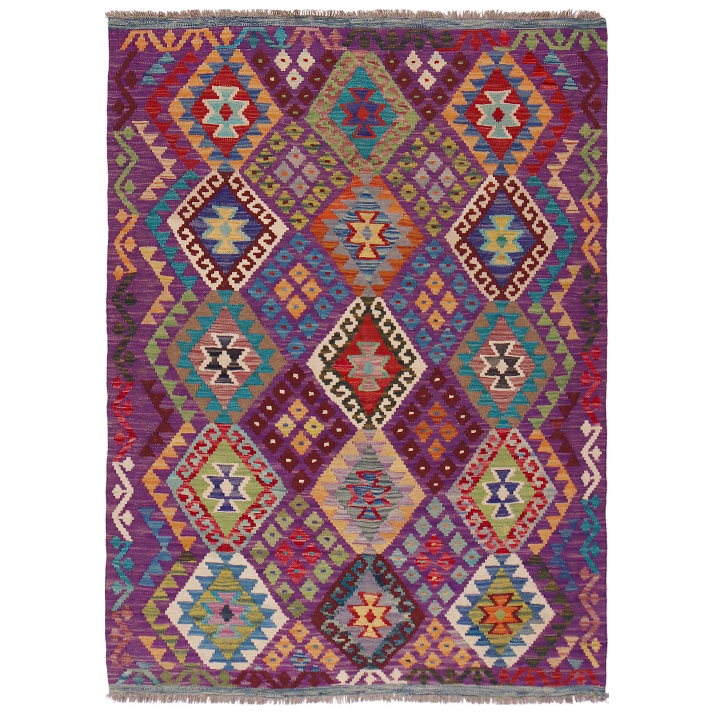 Handmade Wool Area Rug 128 x 180 (cm) (ID P36128)