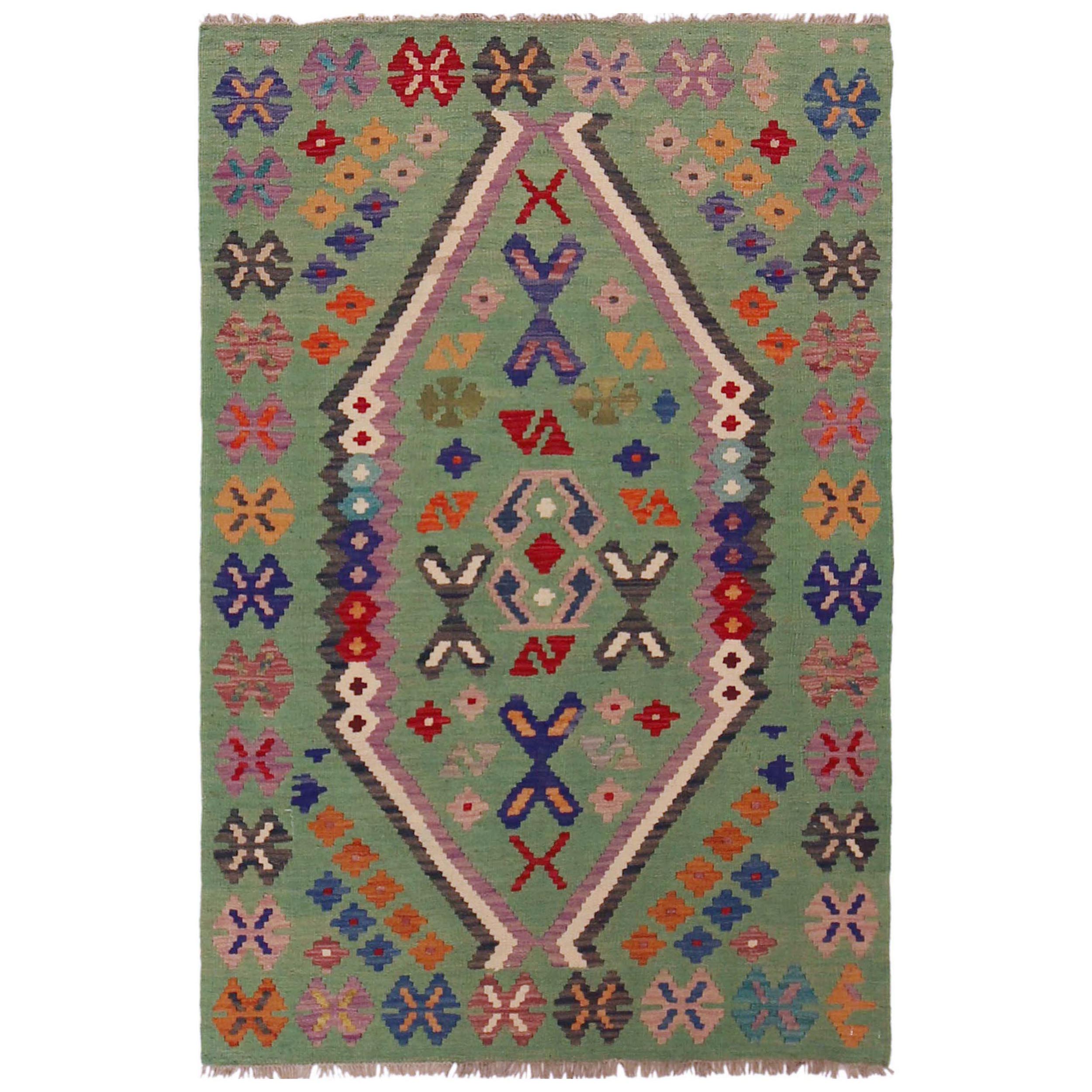 Handmade Wool Kilim Rug 101 x 152 cm (ID P36137)