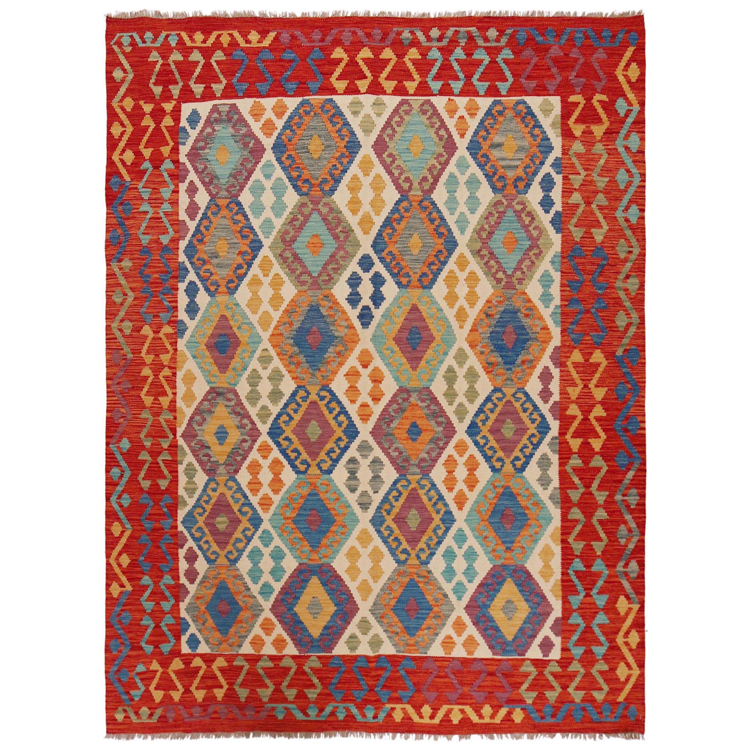 Handmade Wool Rug Oriental 184 x 247 cm (ID P36144)