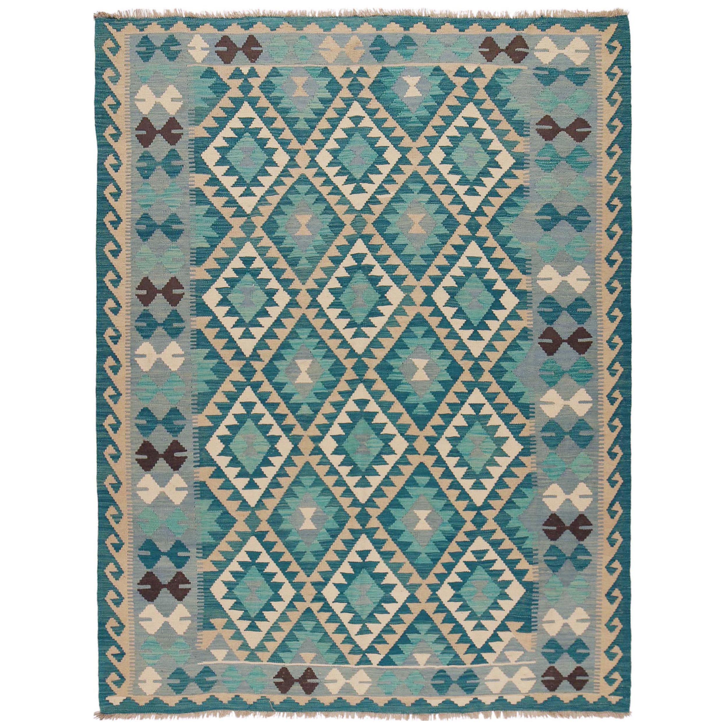 Handmade Wool Area Rug 178 x 240 cm (ID P36145)