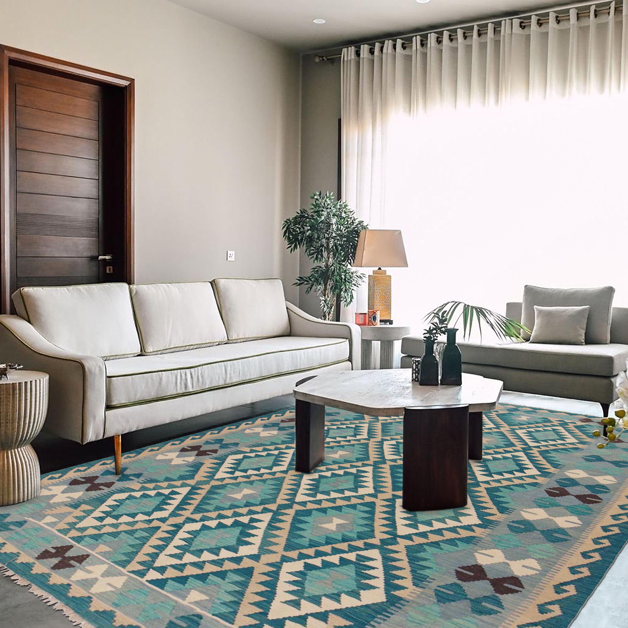 Handmade Wool Area Rug 178 x 240 cm (ID P36145)