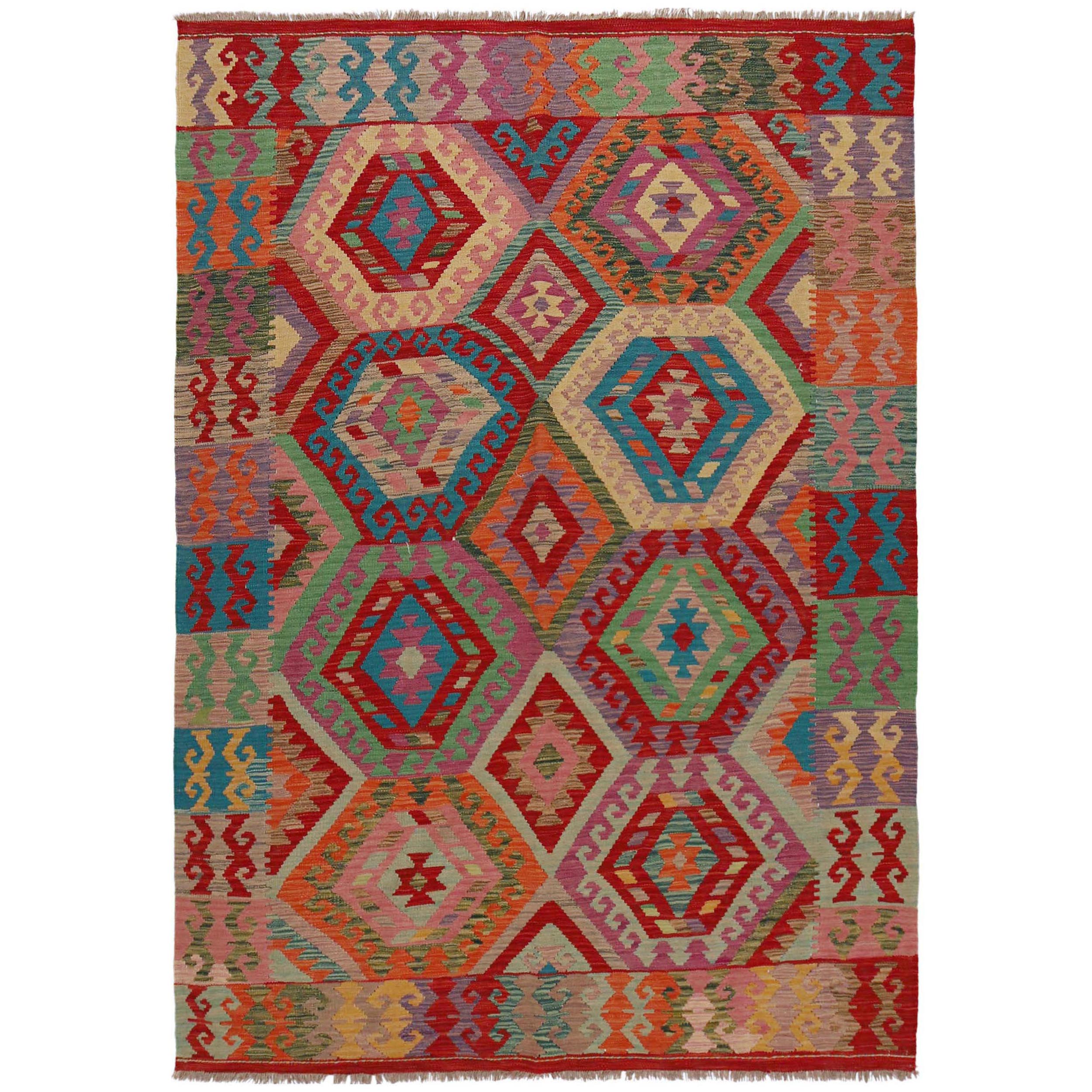 Handmade Wool Area Rug 172 x 247 cm (ID P36146)