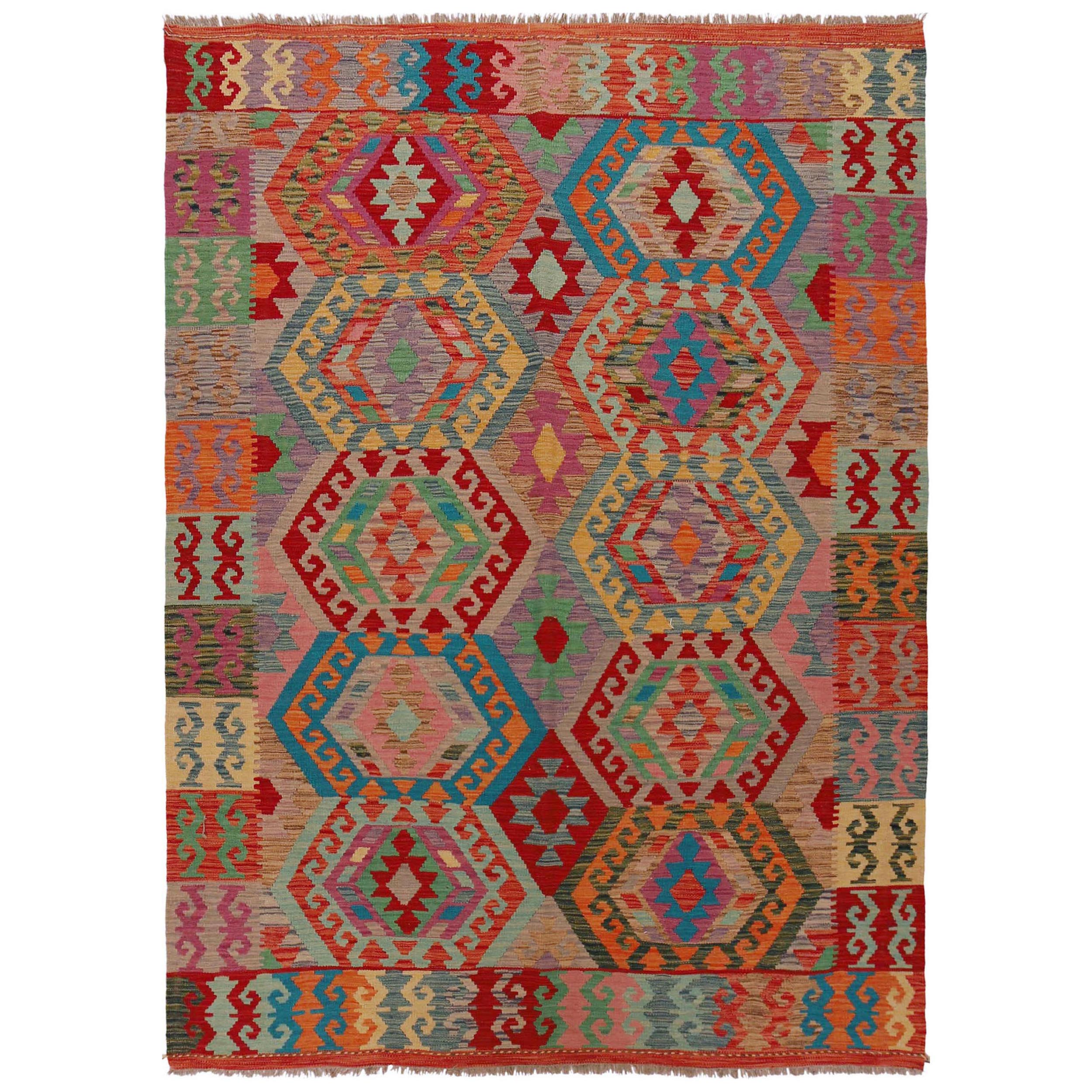 Handmade Wool Kilim Rug 179 x 247 cm (ID P36147)