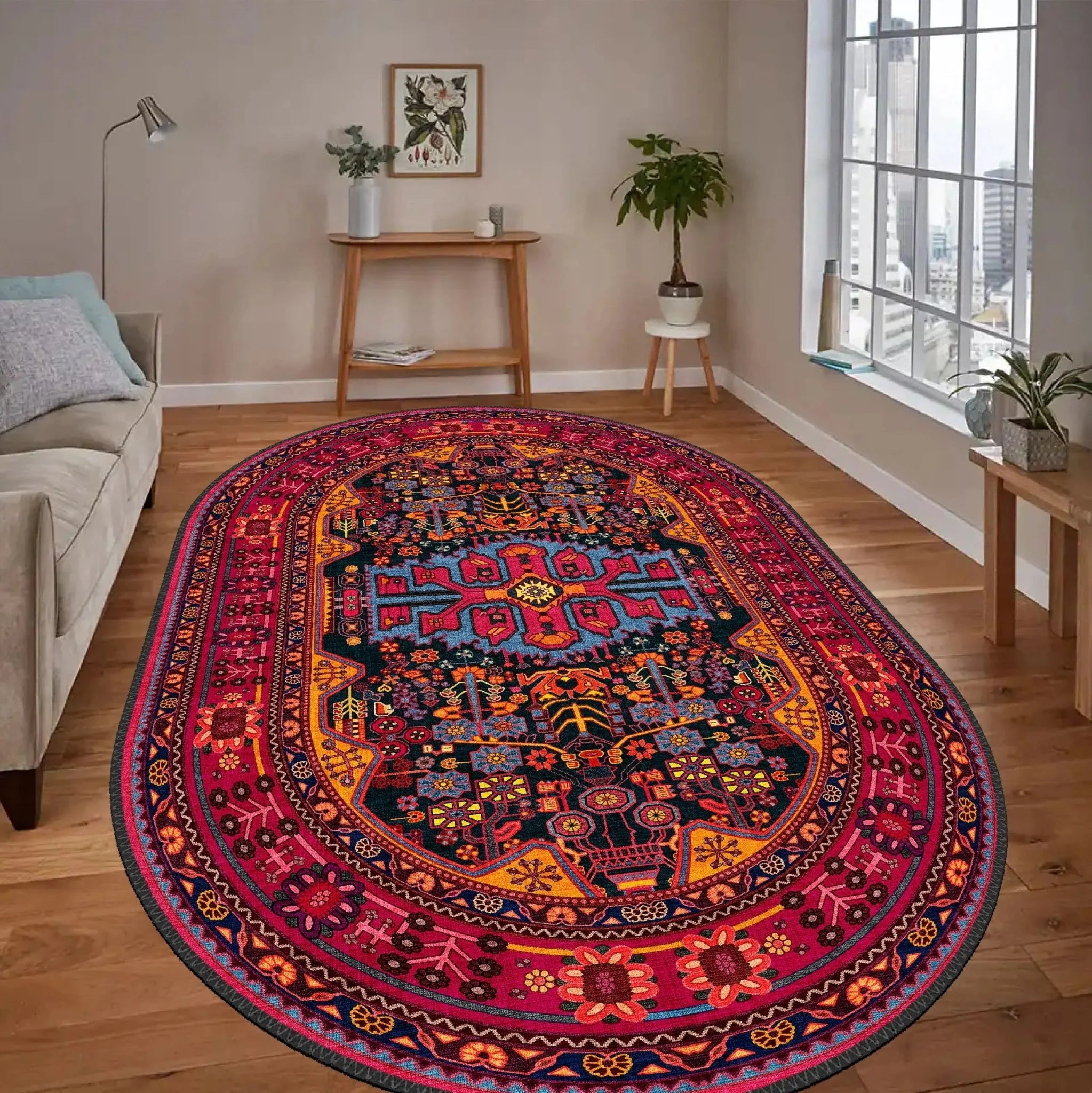 Vibrant Persian Style Bold Rug - Aladdinrugs