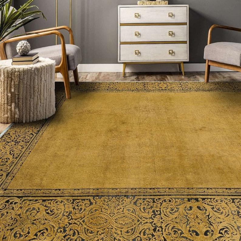 Mustard Area Rug - Aladdinrugs