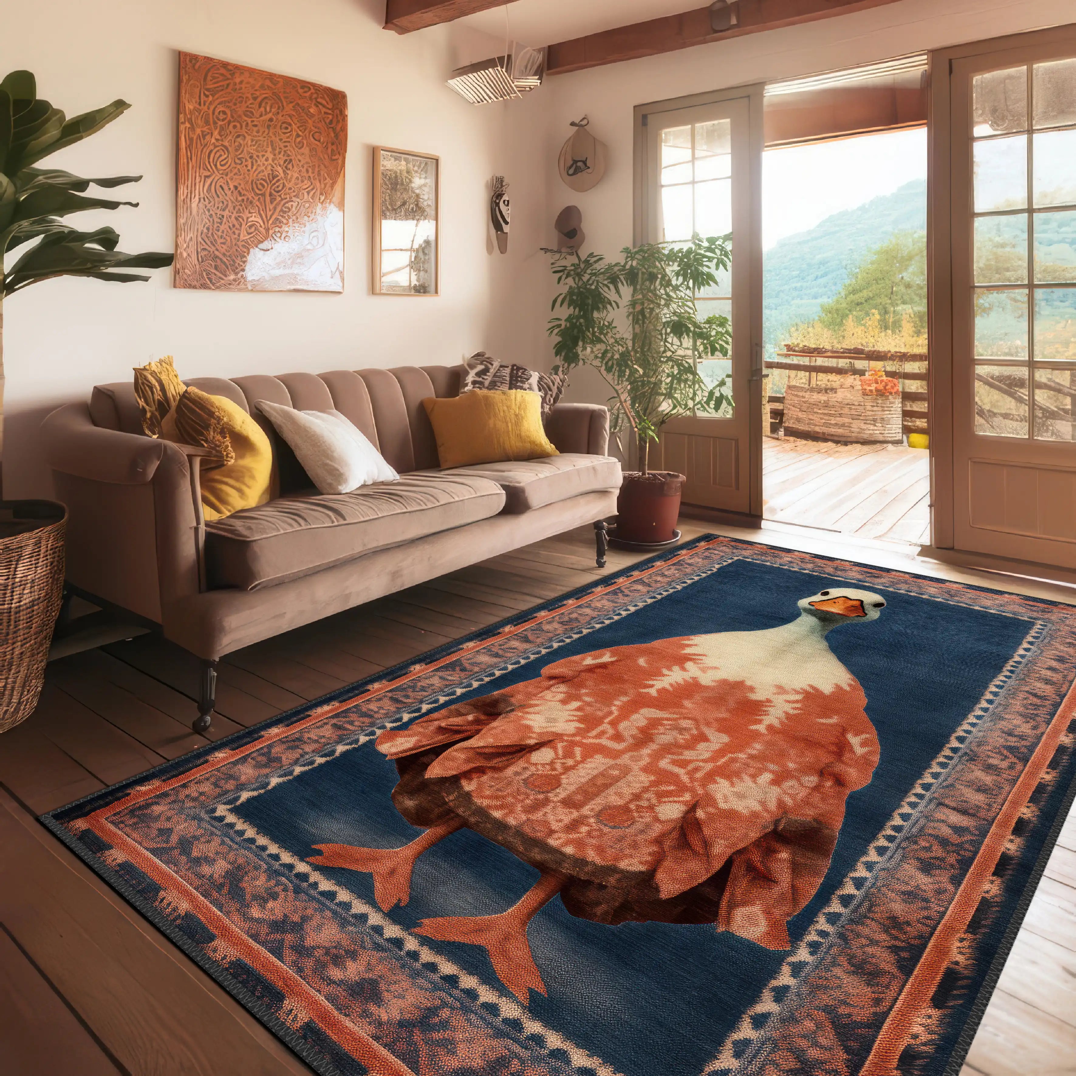 Rustic Duck Carpet - Aladdinrugs