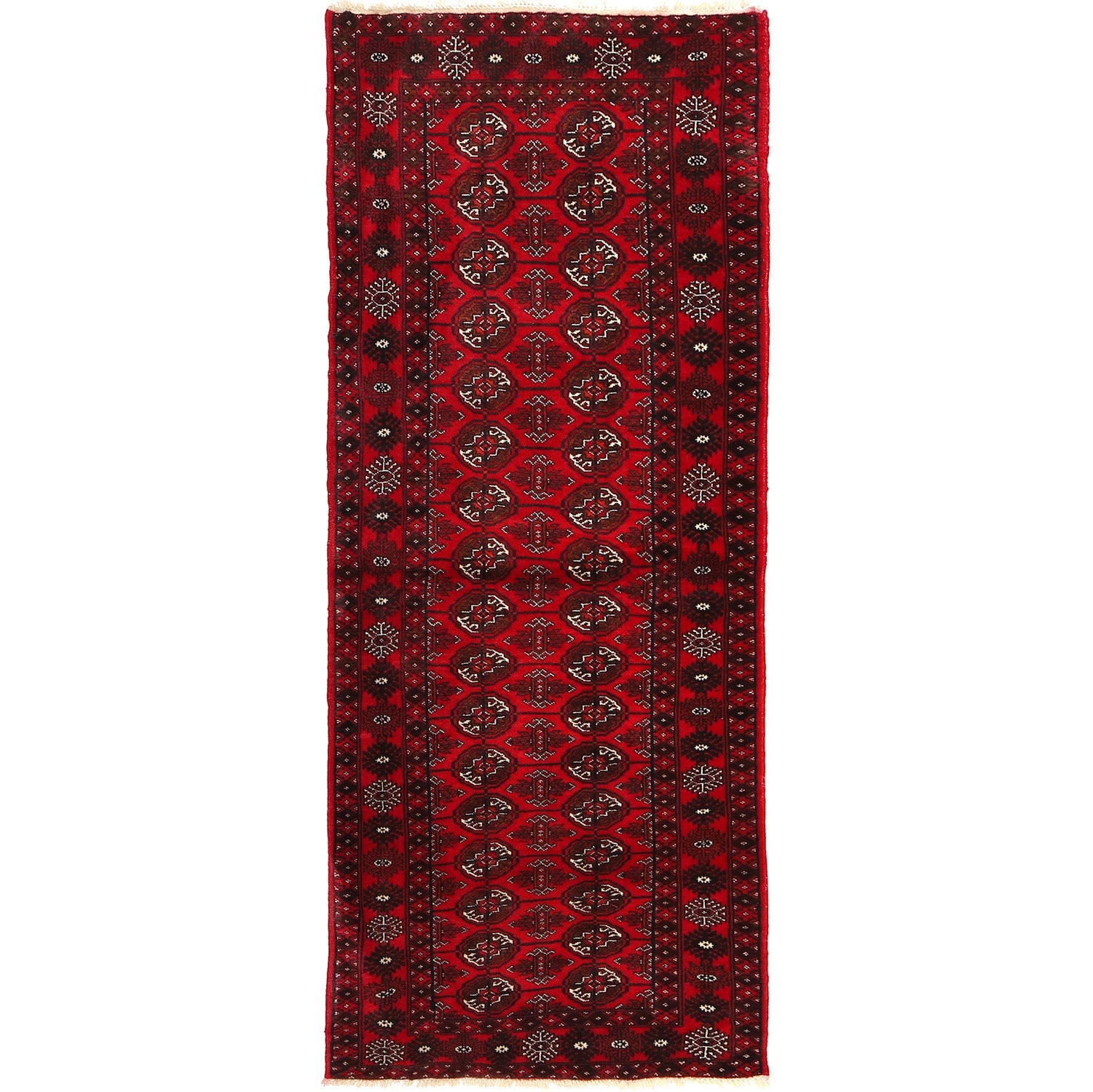 Handmade Bokhara Wool Runner Area Rug 77x194cm (ID R23734)