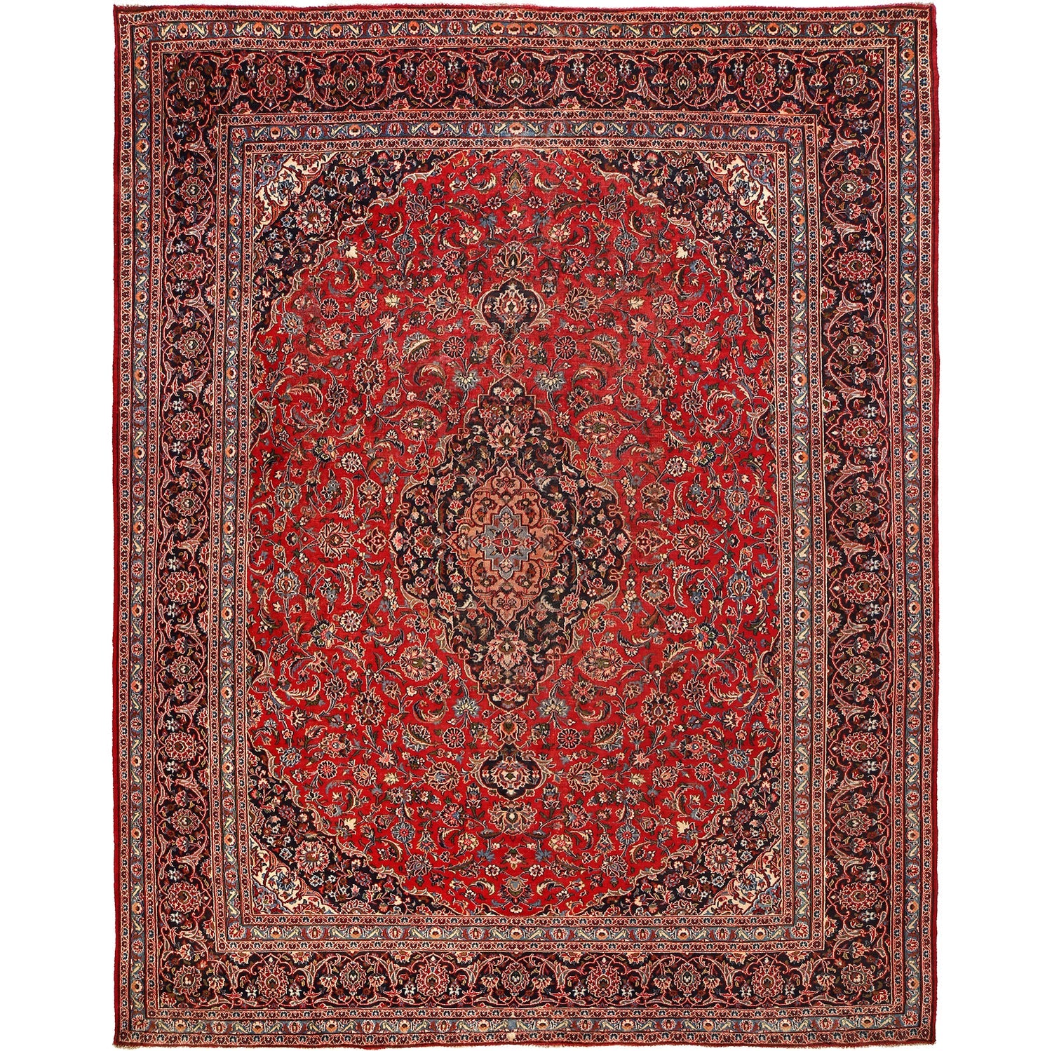Red Color Kashan Rug 292 x 382 (cm) - No. R24109