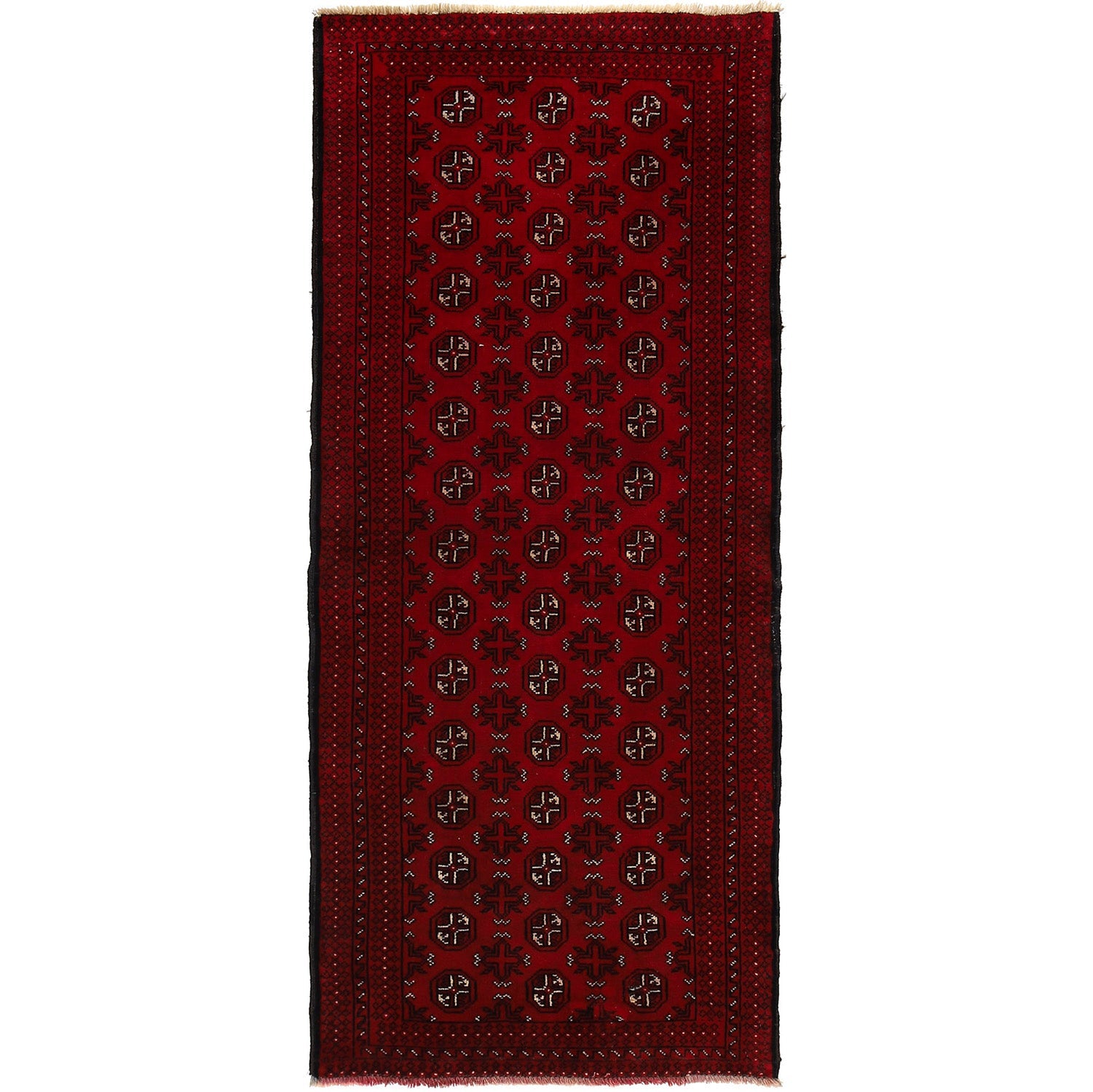 Handmade Bokhara Wool Runner 80 x 191 cm (ID 24134)