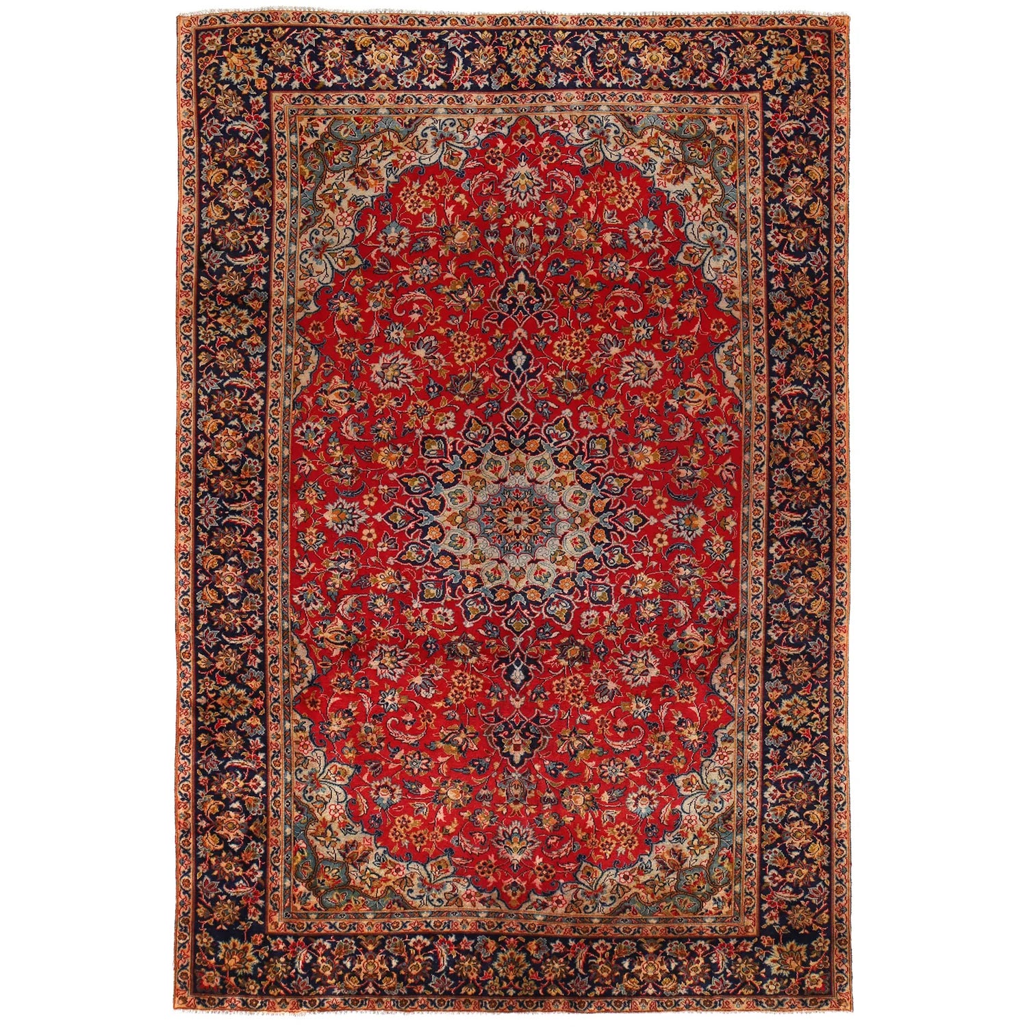 Red Kashan Rug 225 x 340 (cm) - No. R24266