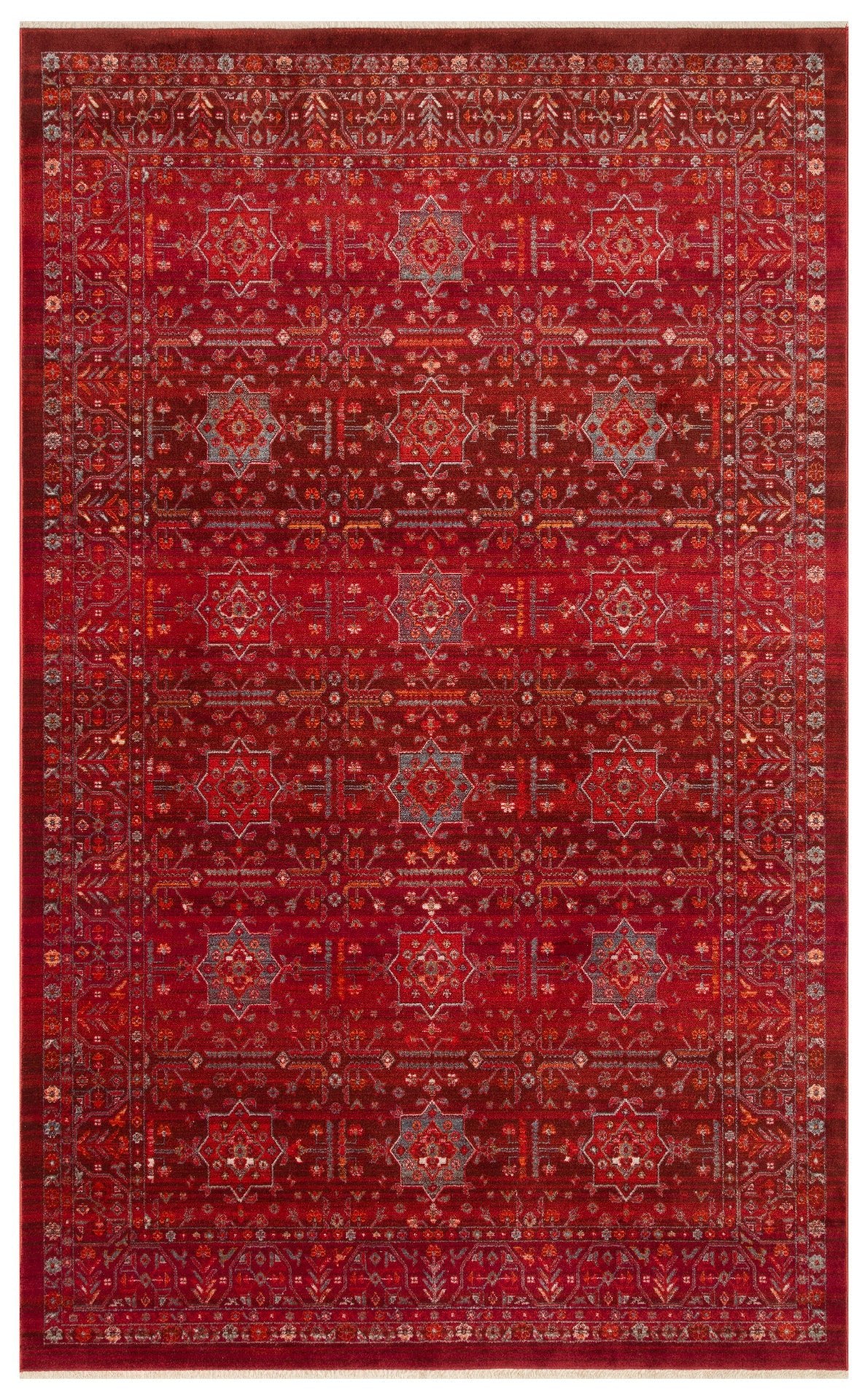 70.5×193 "Oasis” ViNTAGE TURKiSH RUG Red Oasis Heirloom Rug | Luxury Turkish Style | Aladdin Rugs UK