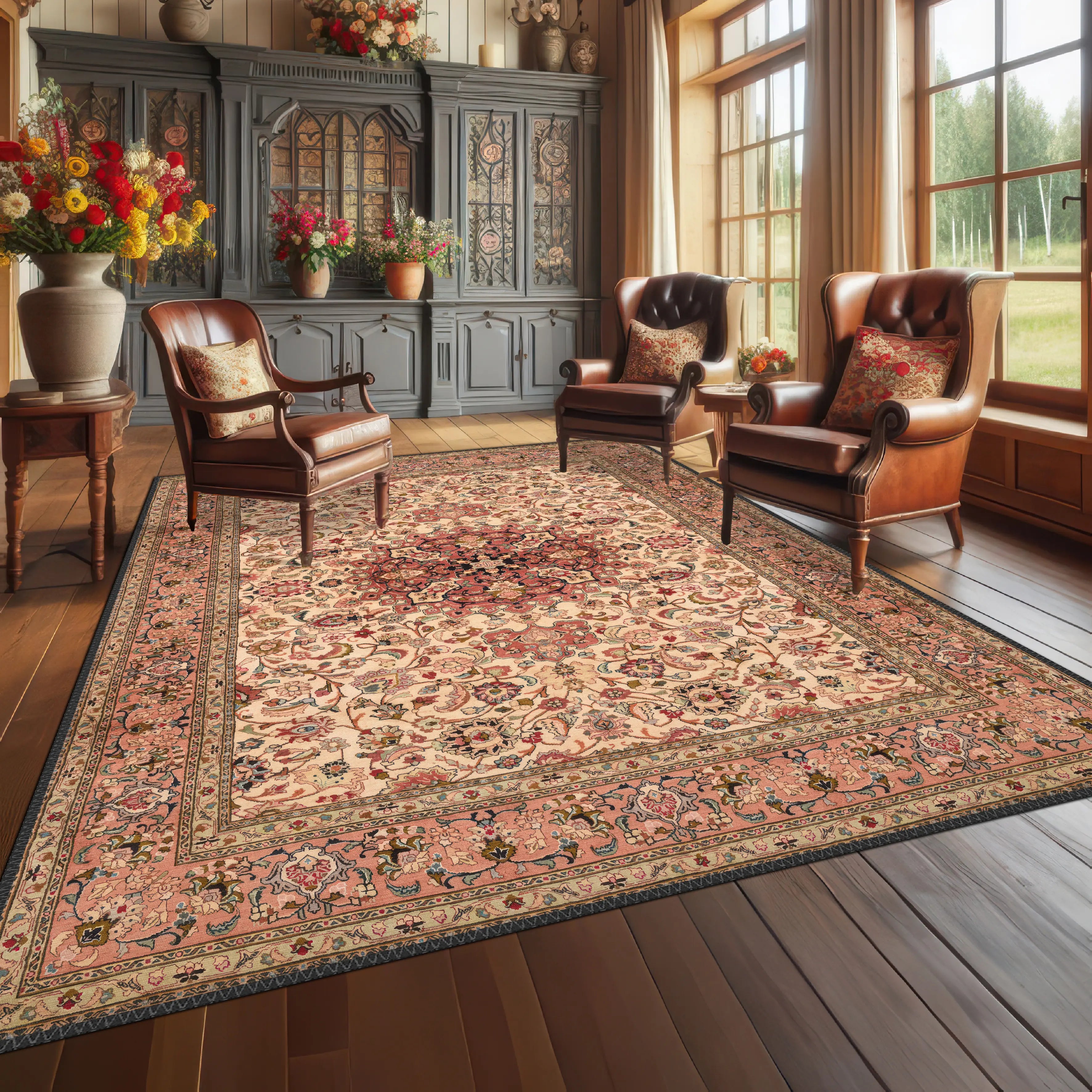 Cream Color Oriental Rug - Aladdinrugs