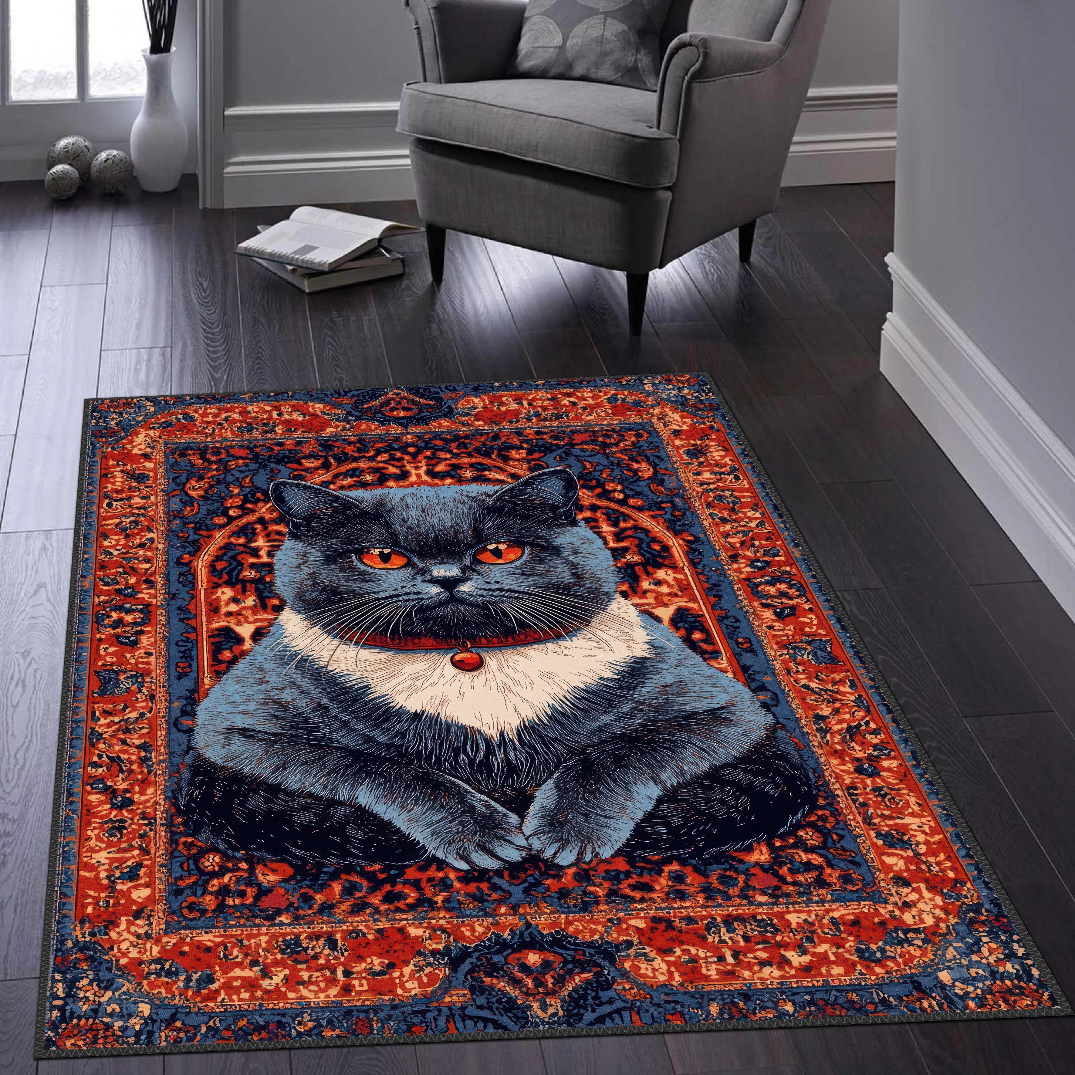 Majestic Cat Rug - Aladdinrugs