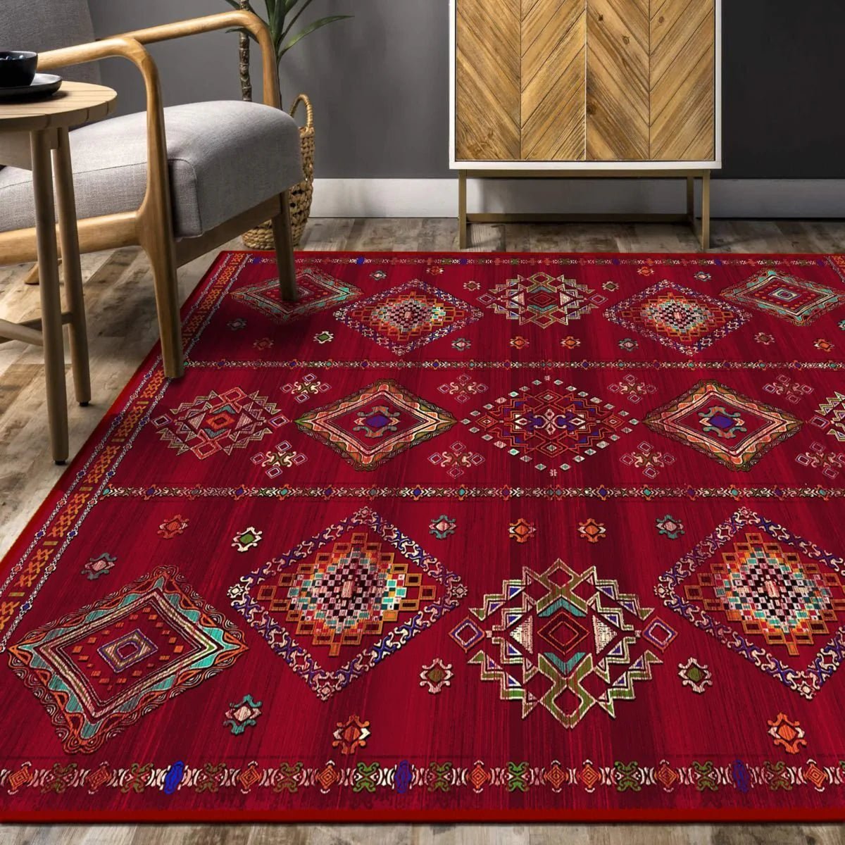 Red Enryway Runner - Aladdinrugs