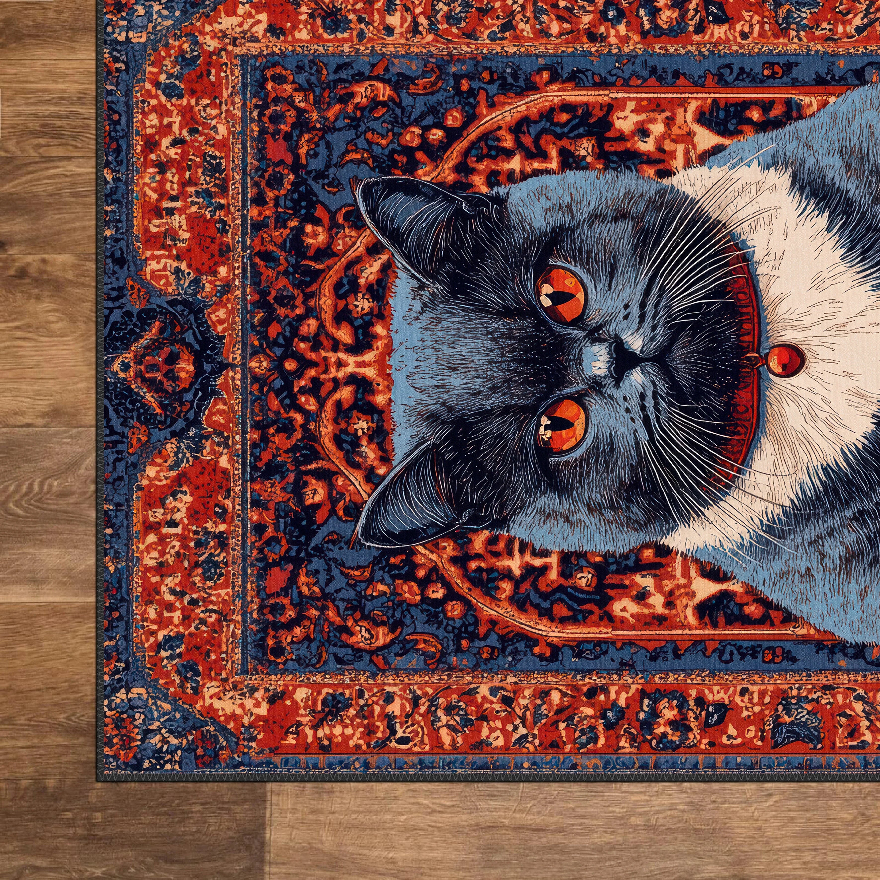 Majestic Cat Rug - Aladdinrugs