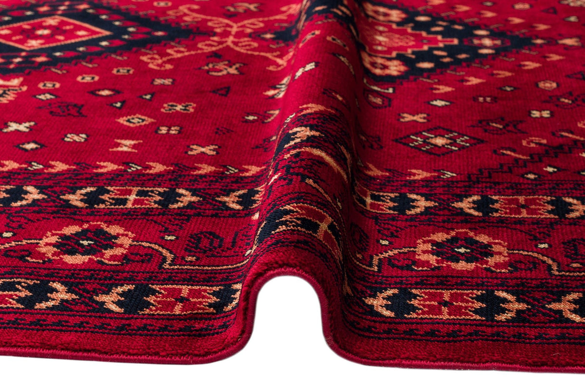 Ruby Manulito Rug Luxurious Tencel Ruby Nomad Rug - Turkish Style, Eco-Friendly Comfort
