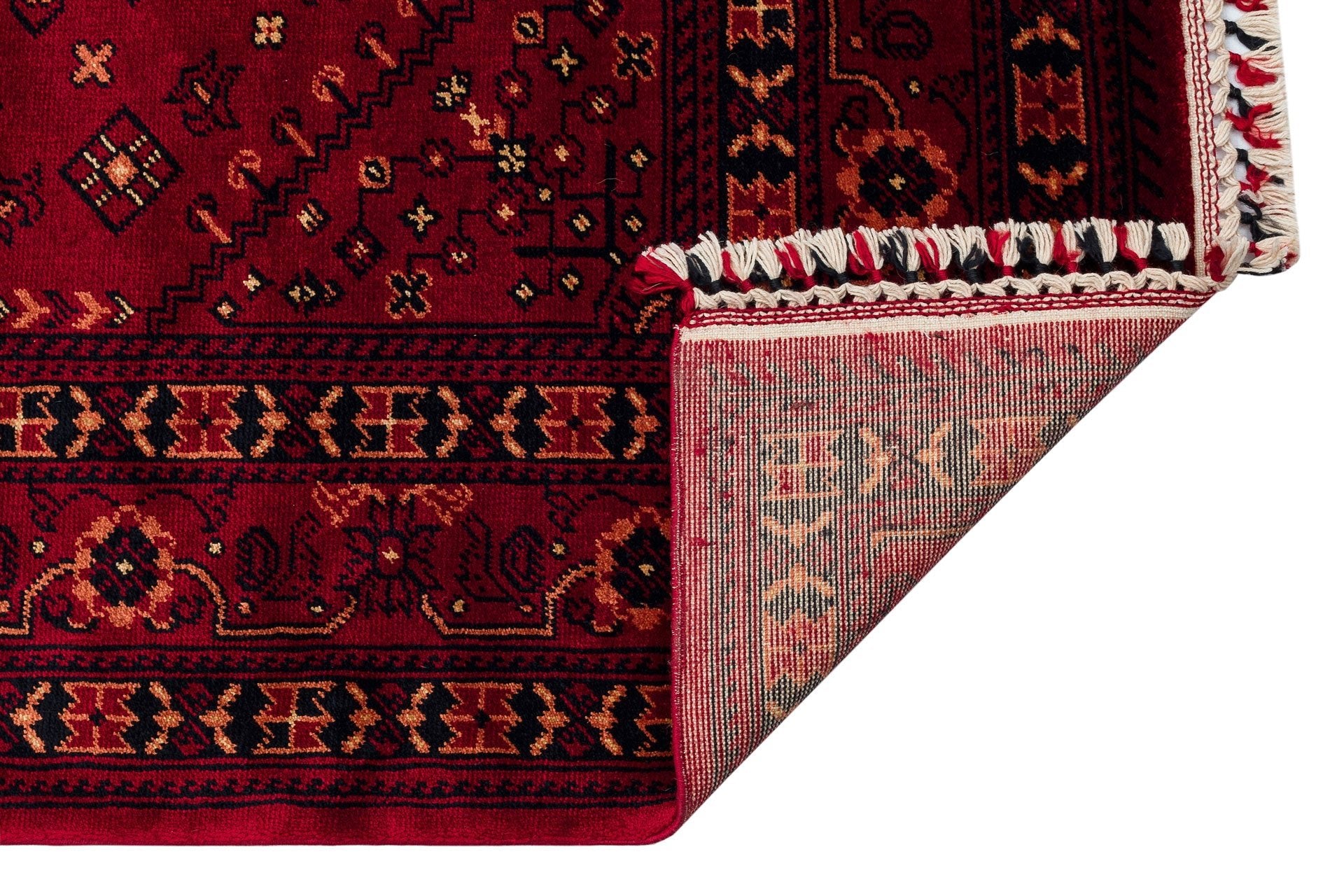 Ruby Nomad Medallion Rug | Afghan Red Tribal Medallion Carpet