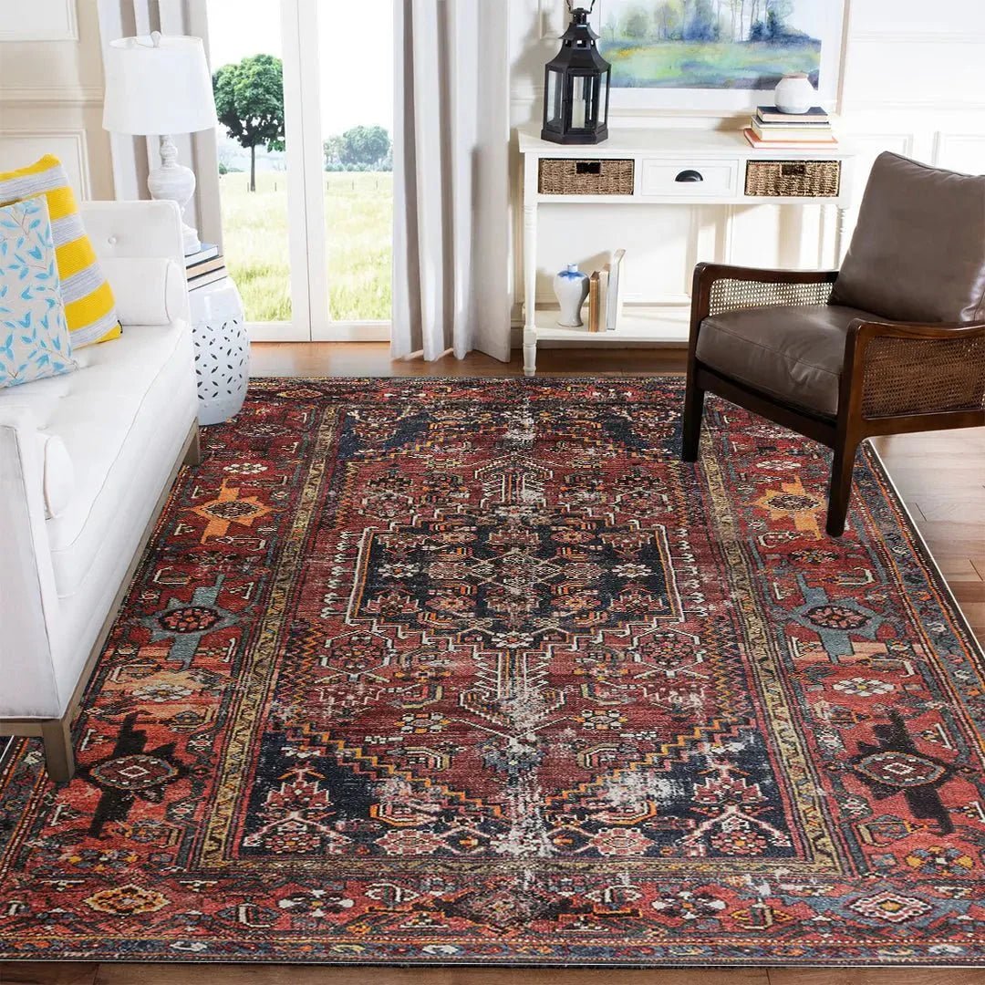 Rustic Persian Style Rug - Aladdinrugs