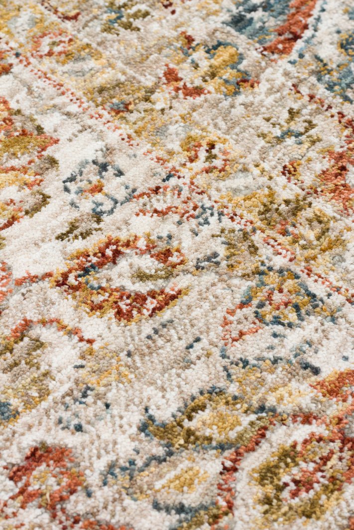 Serene Blue Arabesque Rug - Elegant Persian Style, Soft & Durable