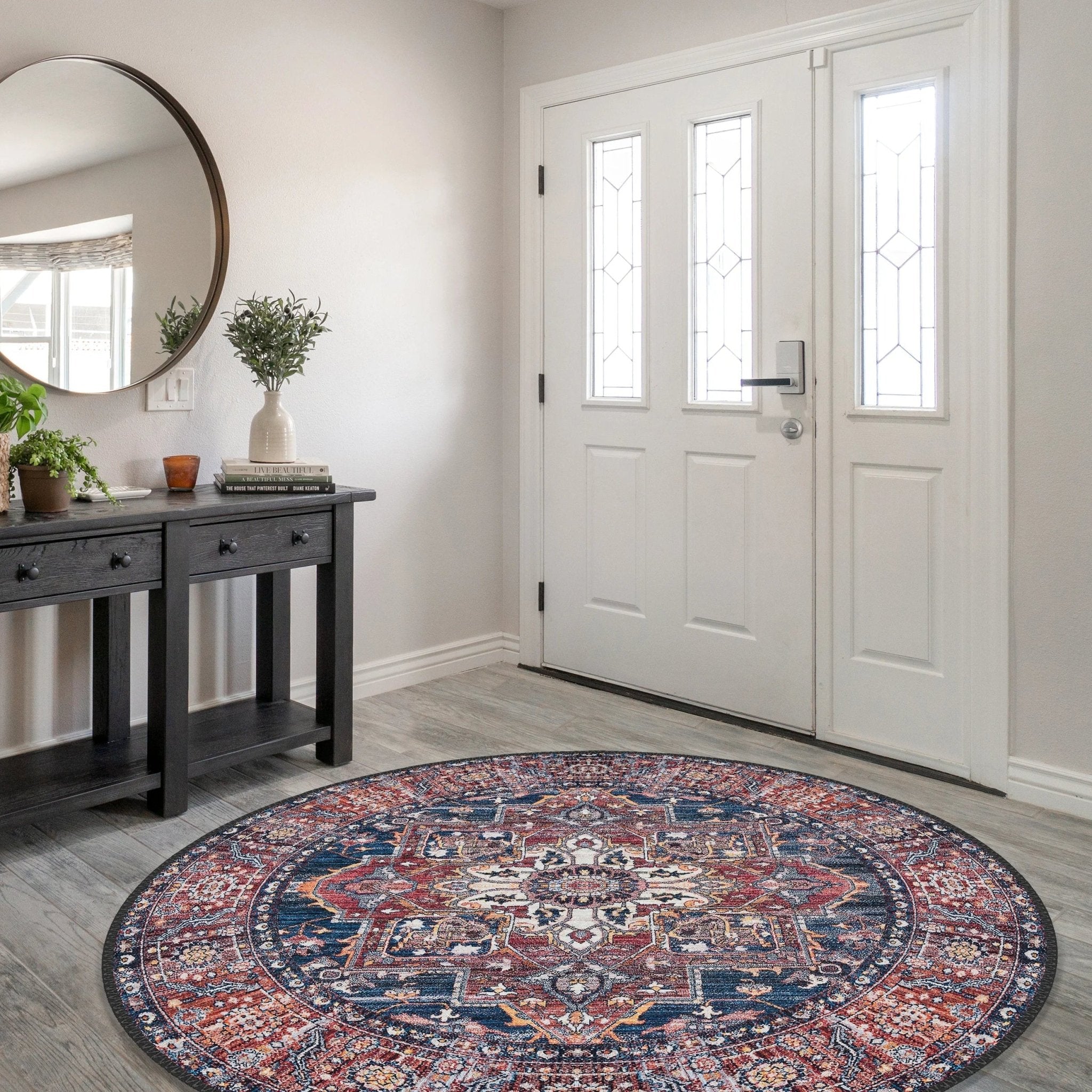 Navy Blue Persian Rug - Aladdinrugs